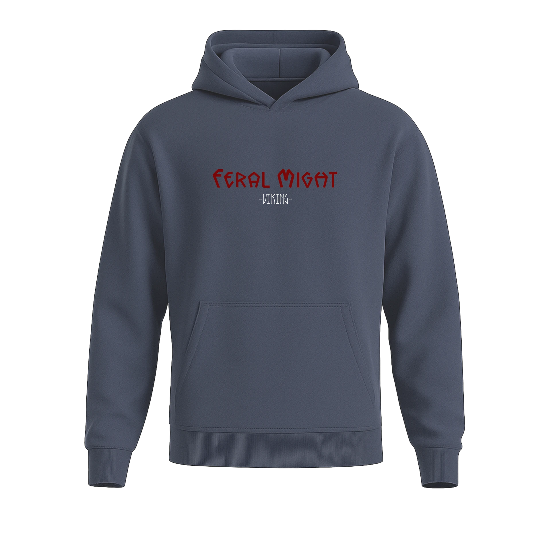 Feral Might  Ön Ve Arka Baskılı Nordic Series  (Unisex Hoodie )
