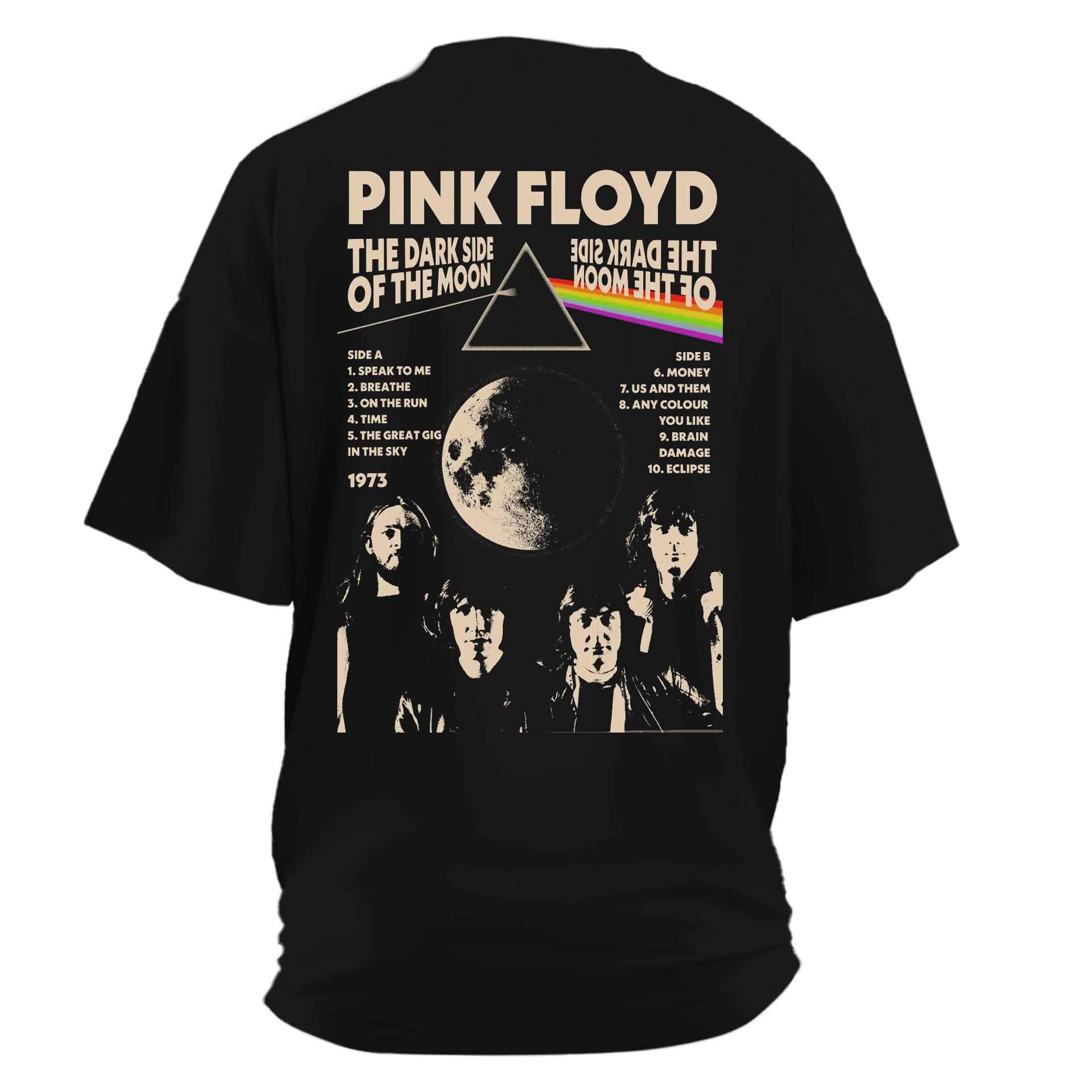Pink Floyd Ön  Ve Arka Baskılı (Unisex Tişört )
