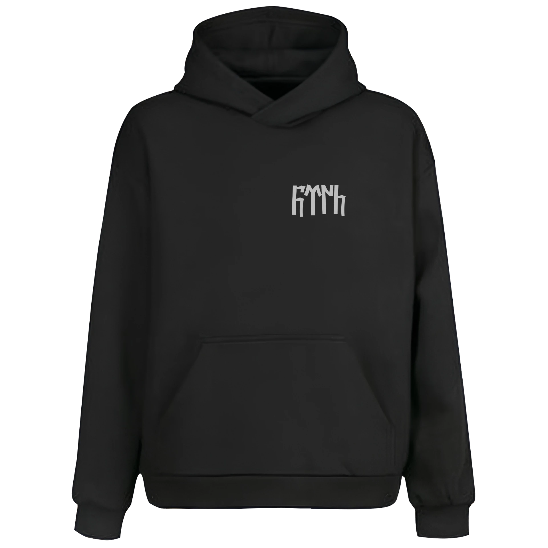 Türk Text  Siyah   XL Ön ve  Arka BASKILI Kapüşonlu ( Outlet Tek Beden) 