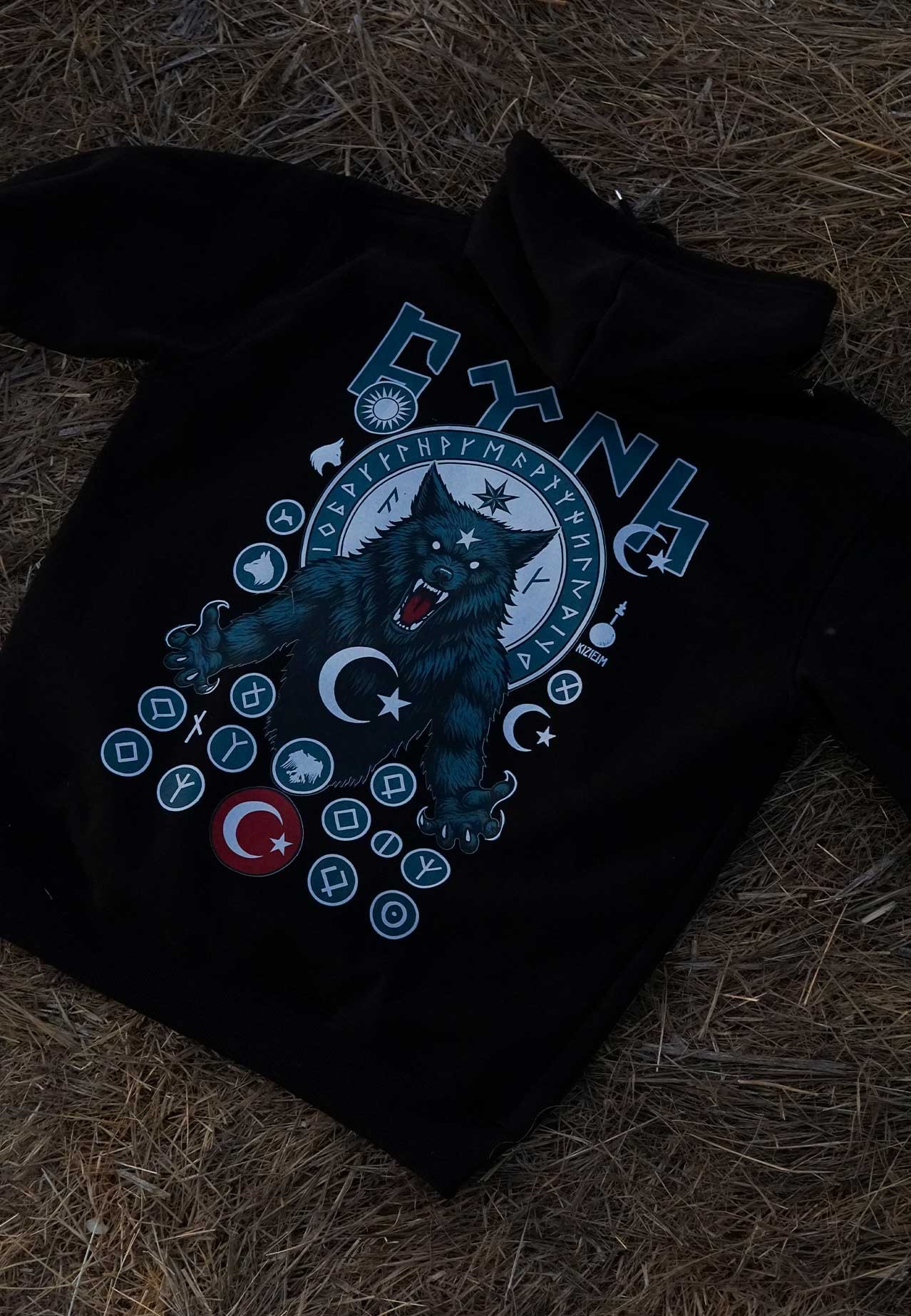 Çılgın Yürek Ön ve Arka Baskı Baskılı   (Unisex Fermuarlı Hoodie )