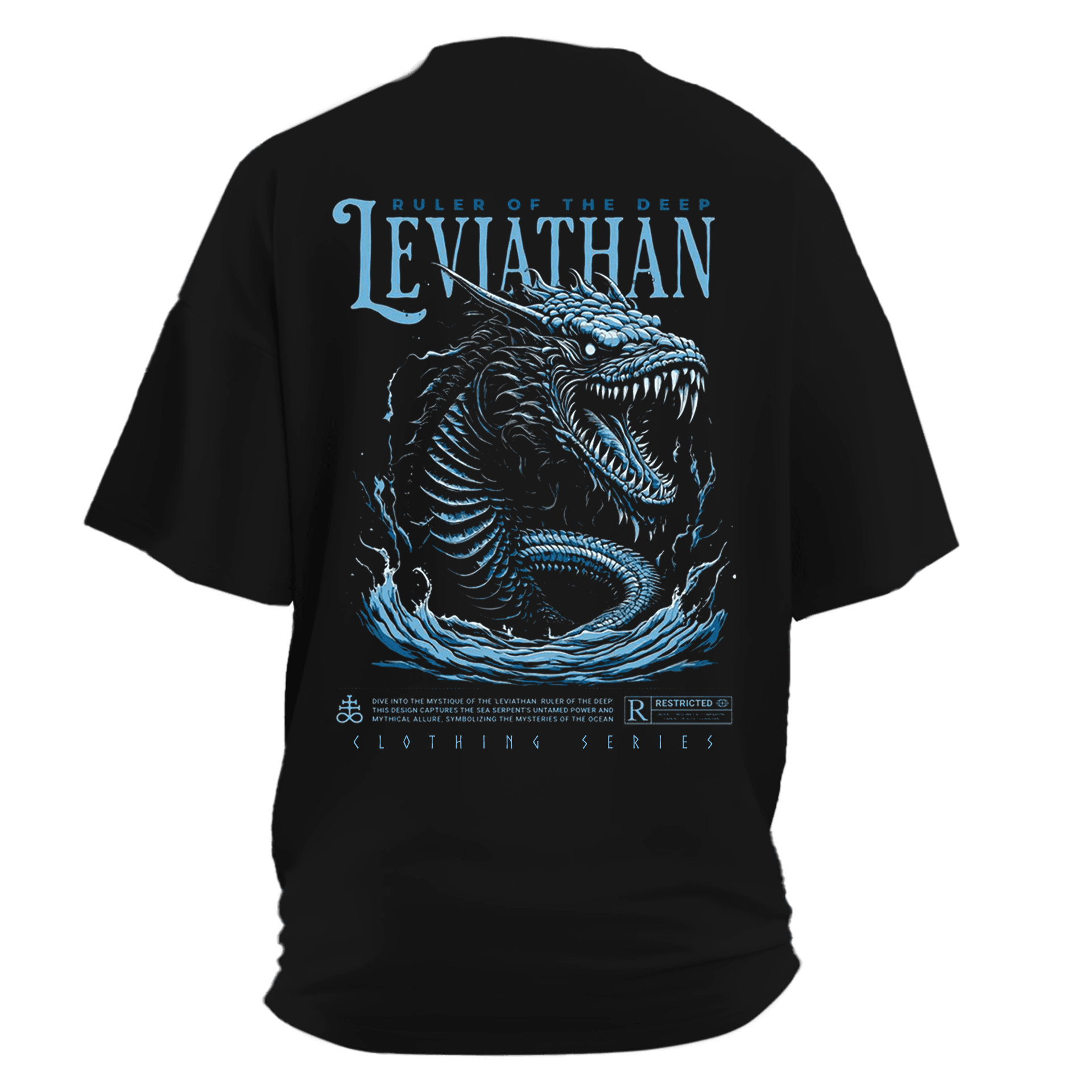 "Ruller Of The Deep Leviathan"  Ön Ve Arka Baskılı Nordic(Unisex Tişört)