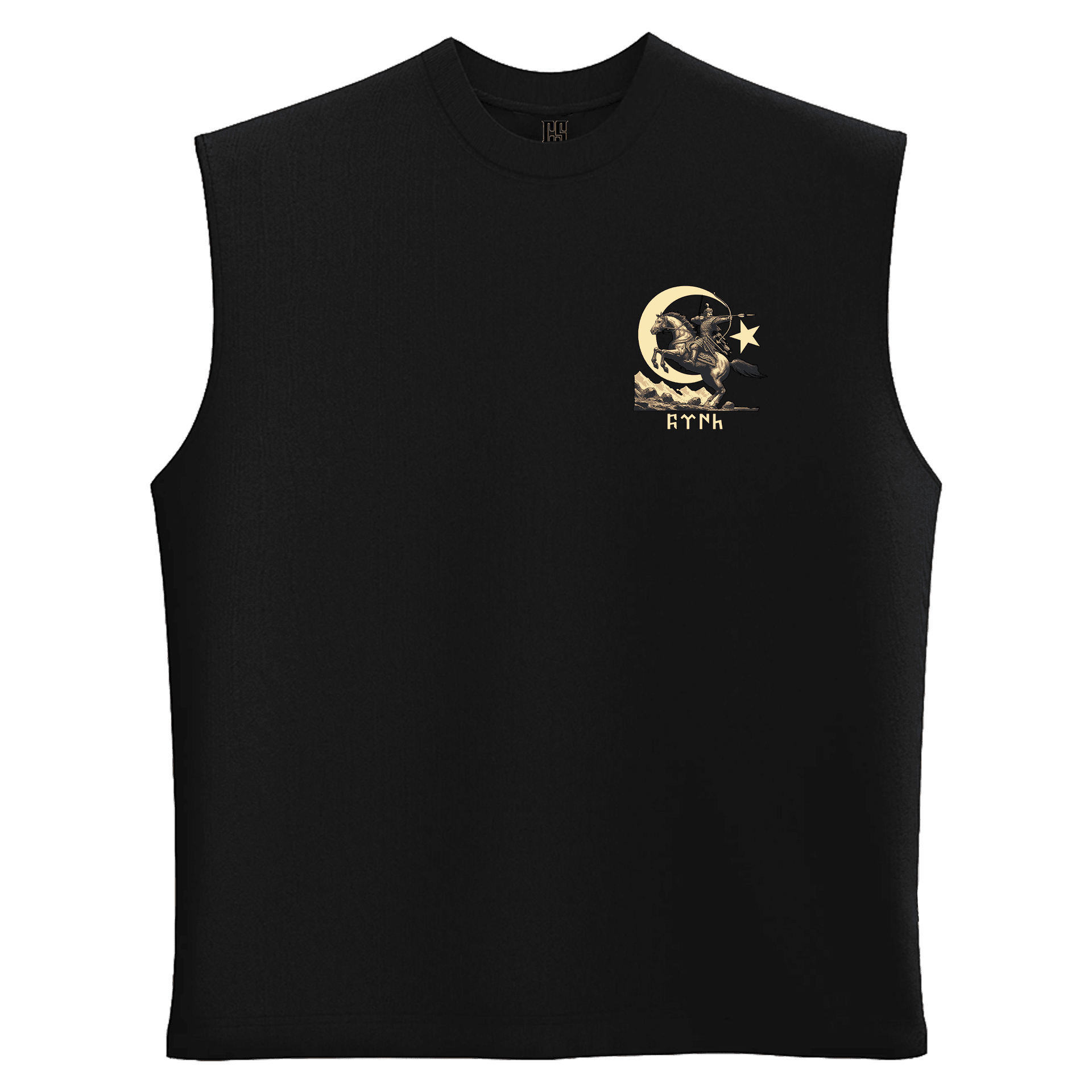 Türk   Ön  ve Arka Baskılı (Unisex Sleeveless Atlet )