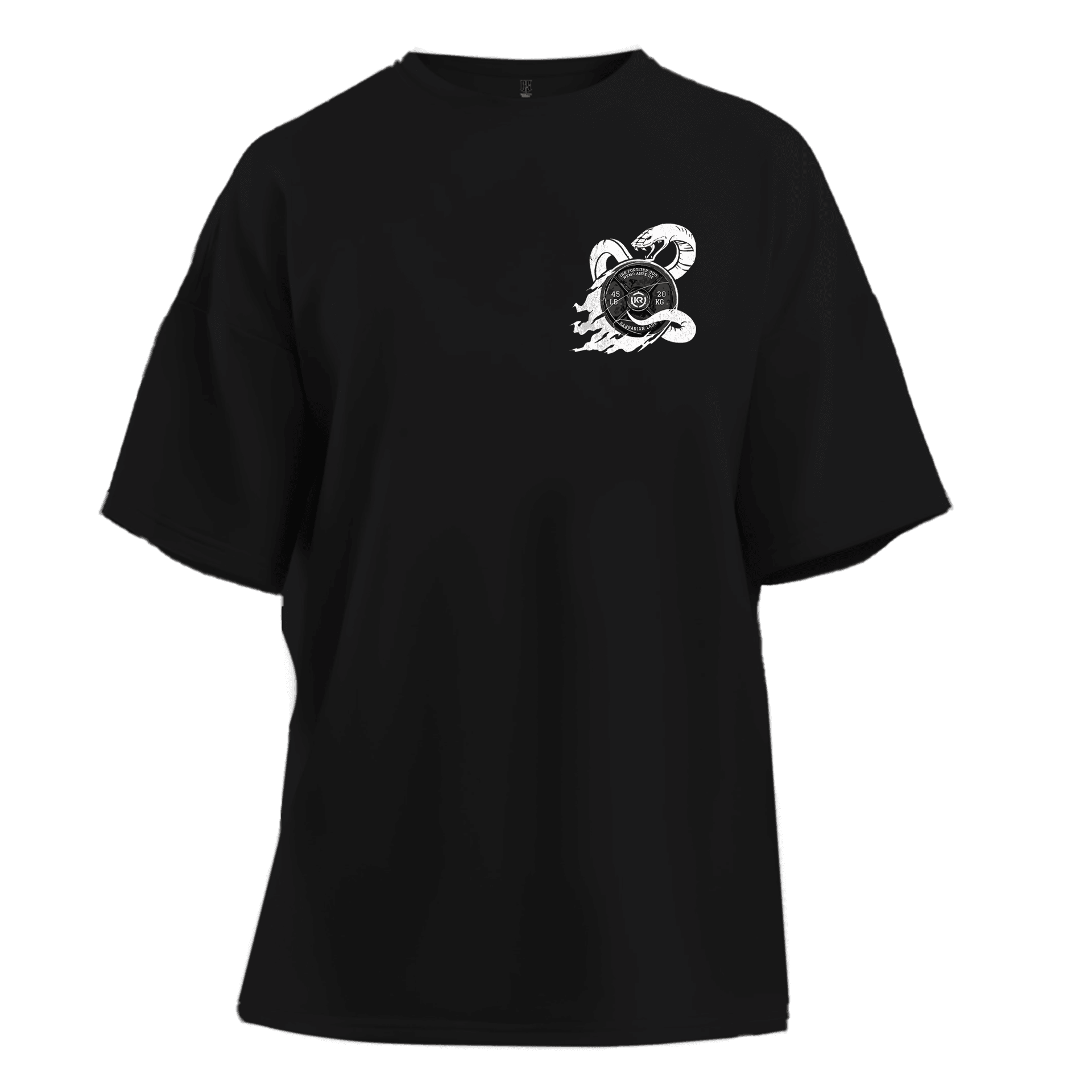Barbell Snake  Ön ve Arka Baskılı Spor Series (Unisex Tişört )