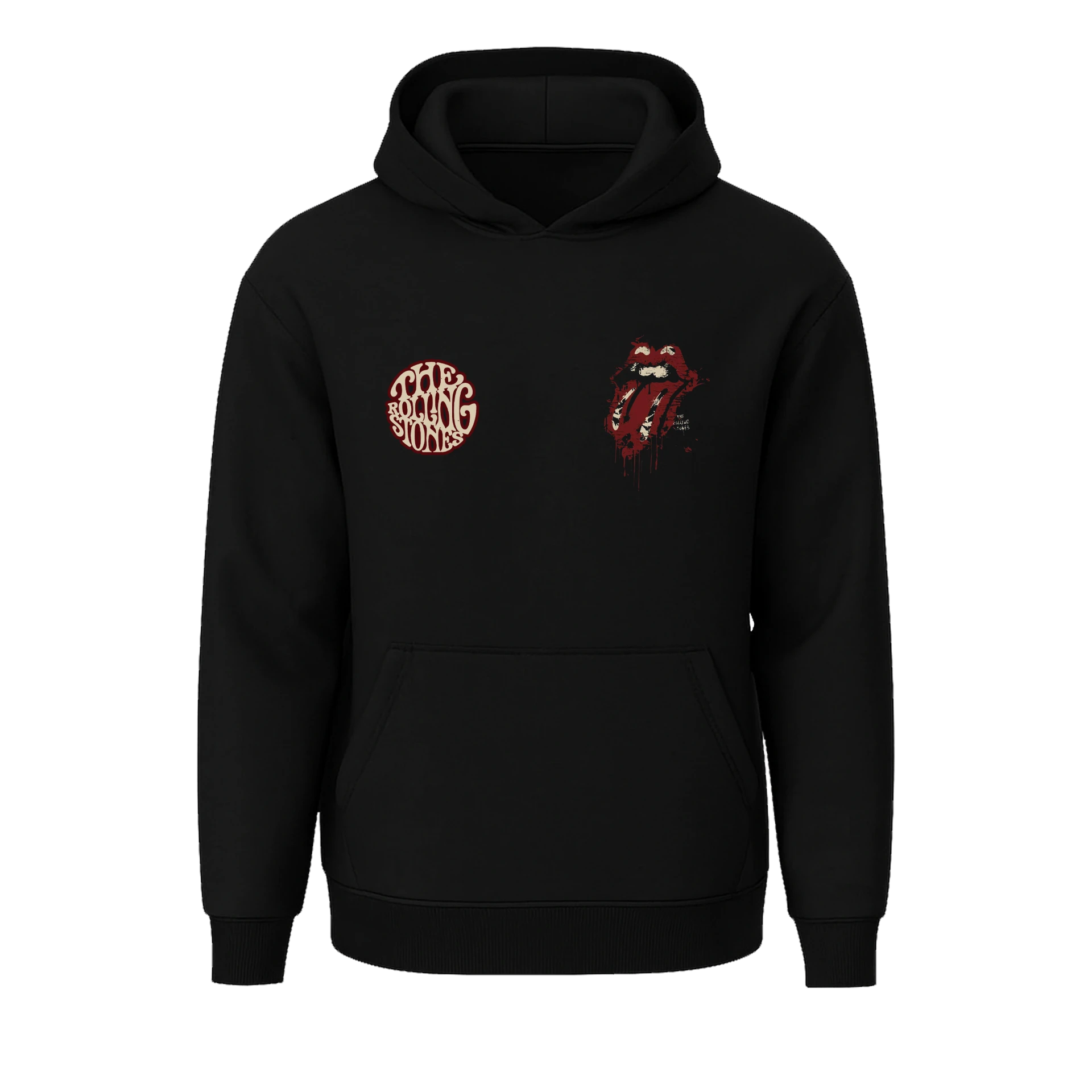 The Rolling Stones  Ön  ve Arka Baskılı (Unisex Hoodie)