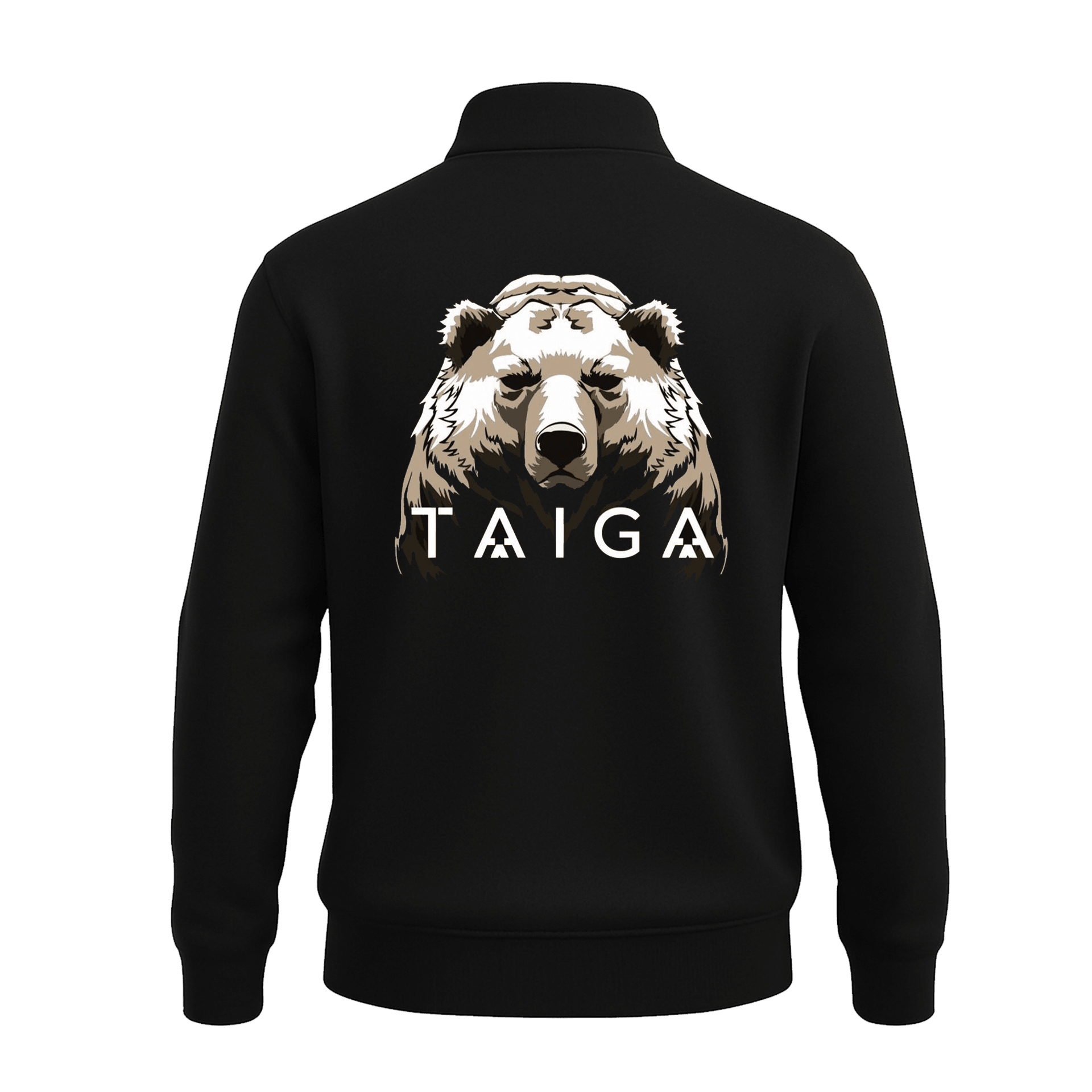 Taiga  Ön Ve Arka  Baskılı (Unisex Yarım Fermuarlı Sweat)