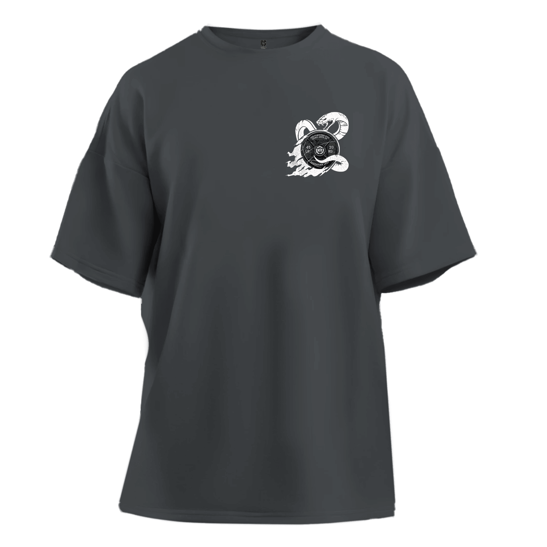 Barbell Snake  Ön ve Arka Baskılı Spor Series (Unisex Tişört )