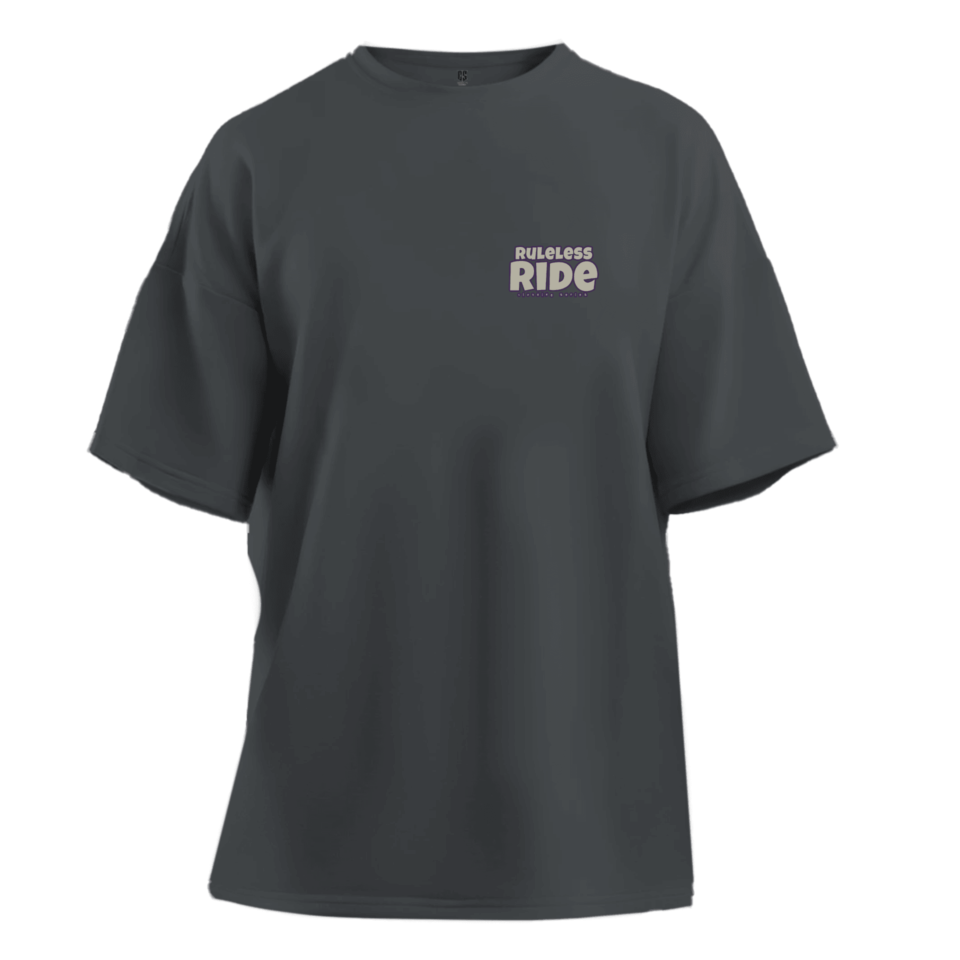 Ruleless Ride.  Ön Baskılı ve Arka Moto  Series(Unisex Tişört )