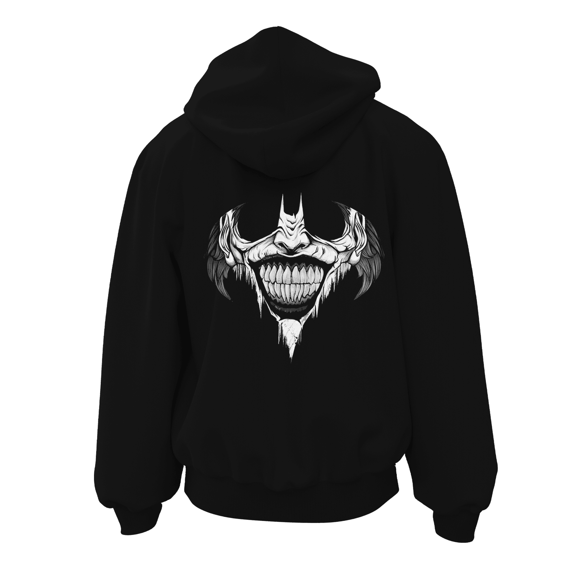 Batjoker HAHA  Ön Ve Arka  Baskılı  Hero Series (Unisex Fermuarlı Hoodie )