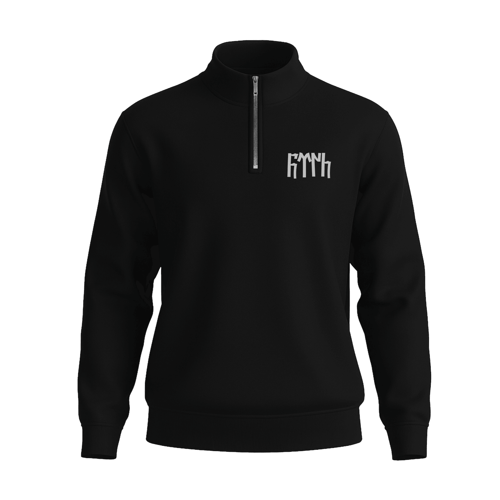 Türk Text  Ön Ve Arka  Baskılı (Unisex Yarım Fermuarlı Sweat)