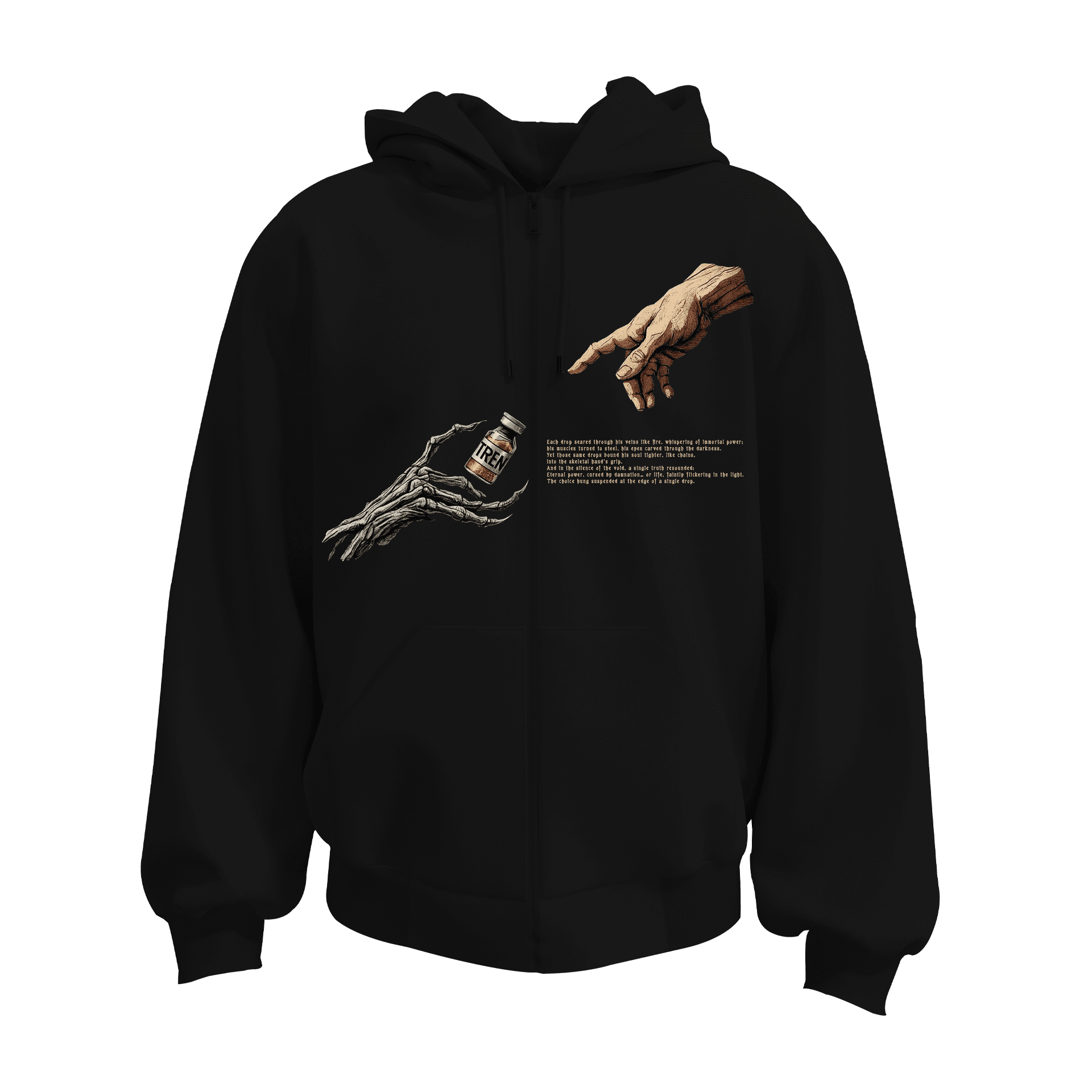 Tren Ön Baskılı  Spor Series (Unisex Fermuarlı Hoodie )