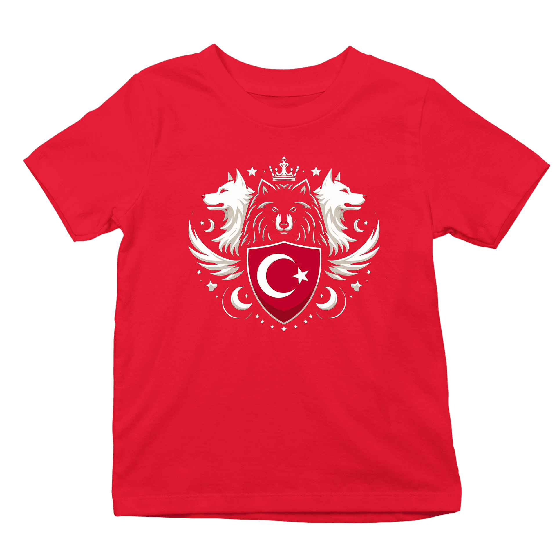 Kurt Bayrak  Ön Baskılı (Çocuk unisex tişört)