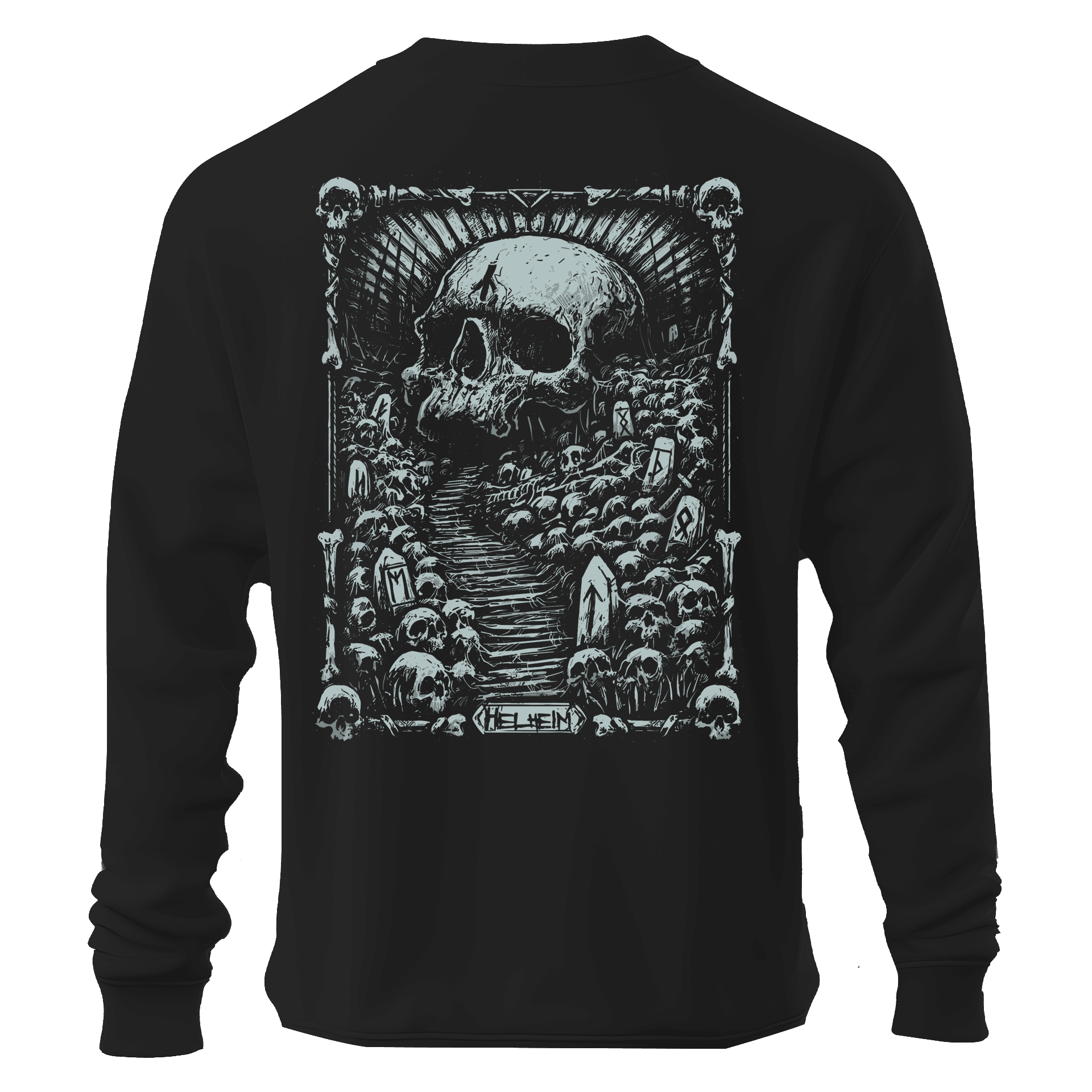 Helheim Baskılı Ön Ve Arka (Unisex Sweatshirt)