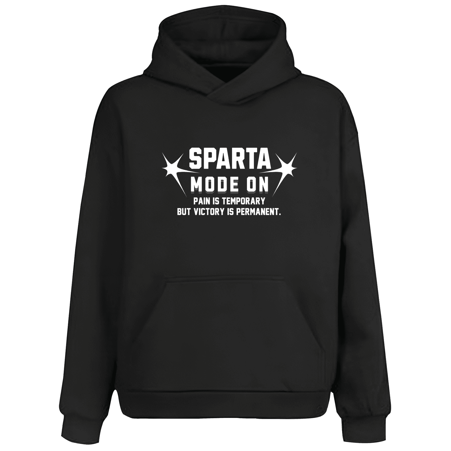 Sparta Mode ON  Ön ve Arka Baskılı(Unisex Hoodie)
