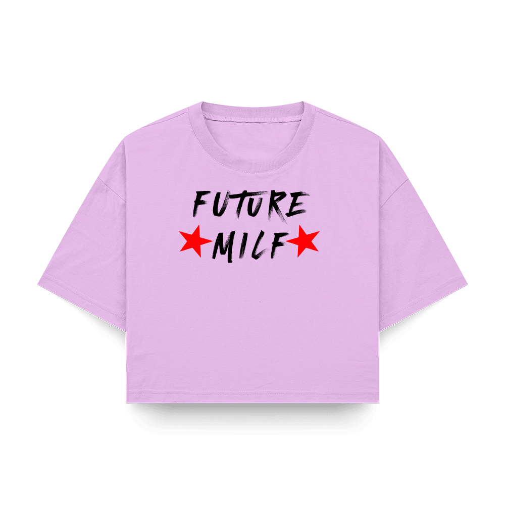 Future Milf Baskılı Crop