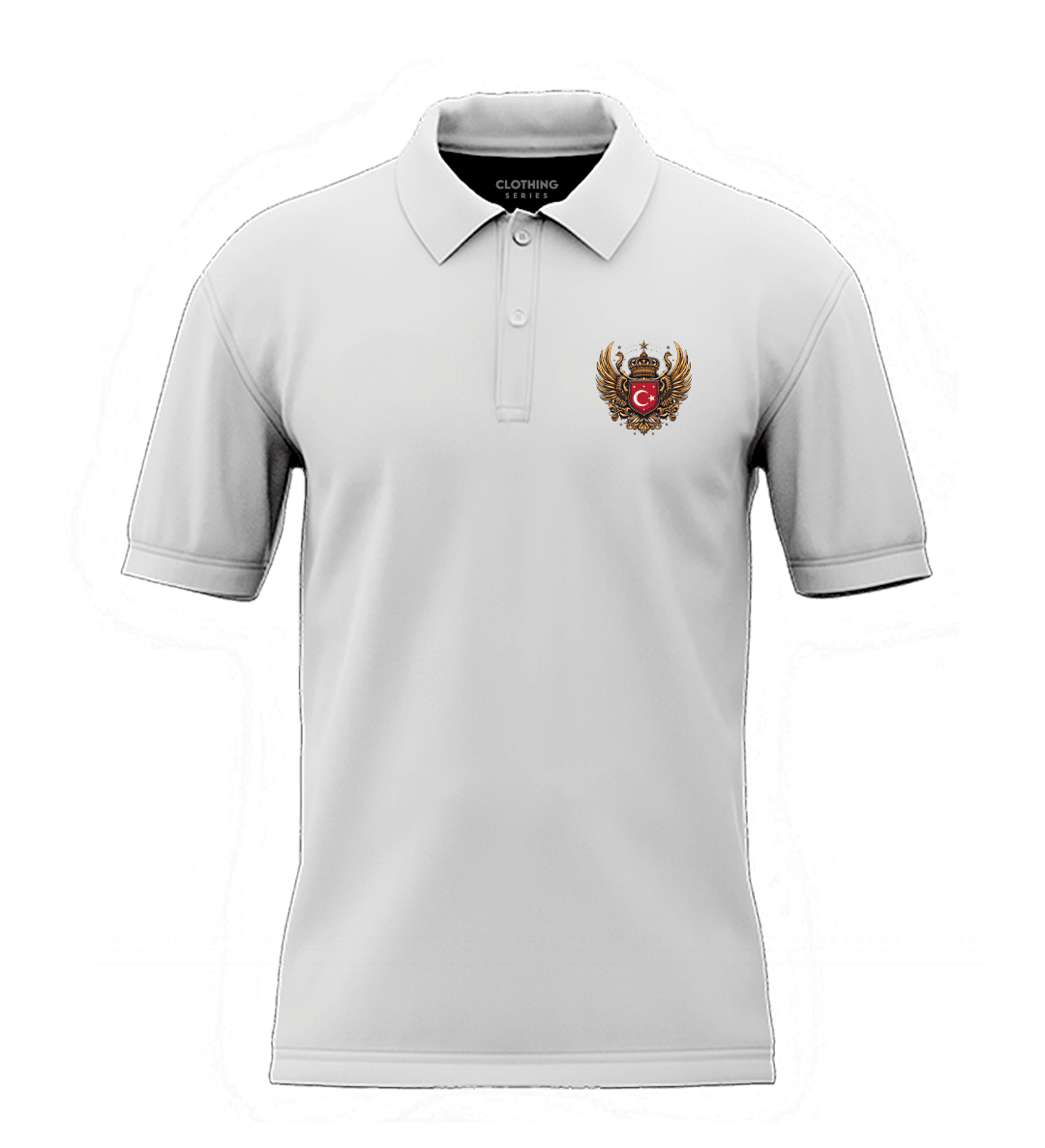 Türk Logo  Göğüs Baskılı (Unisex Polo Yaka)