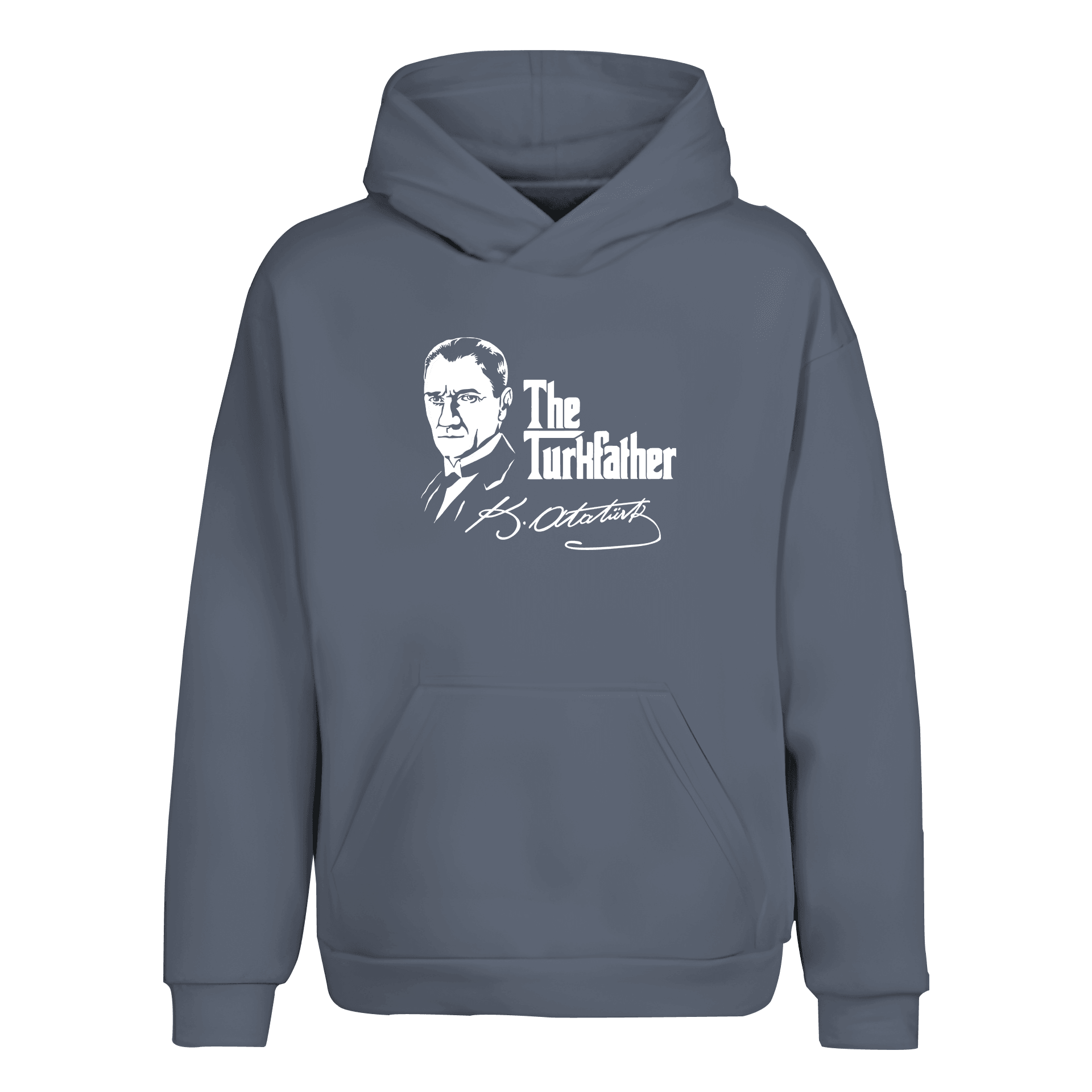 The Turk Father Atatürk Ön Baskı   (Unisex Kapüşonlu)