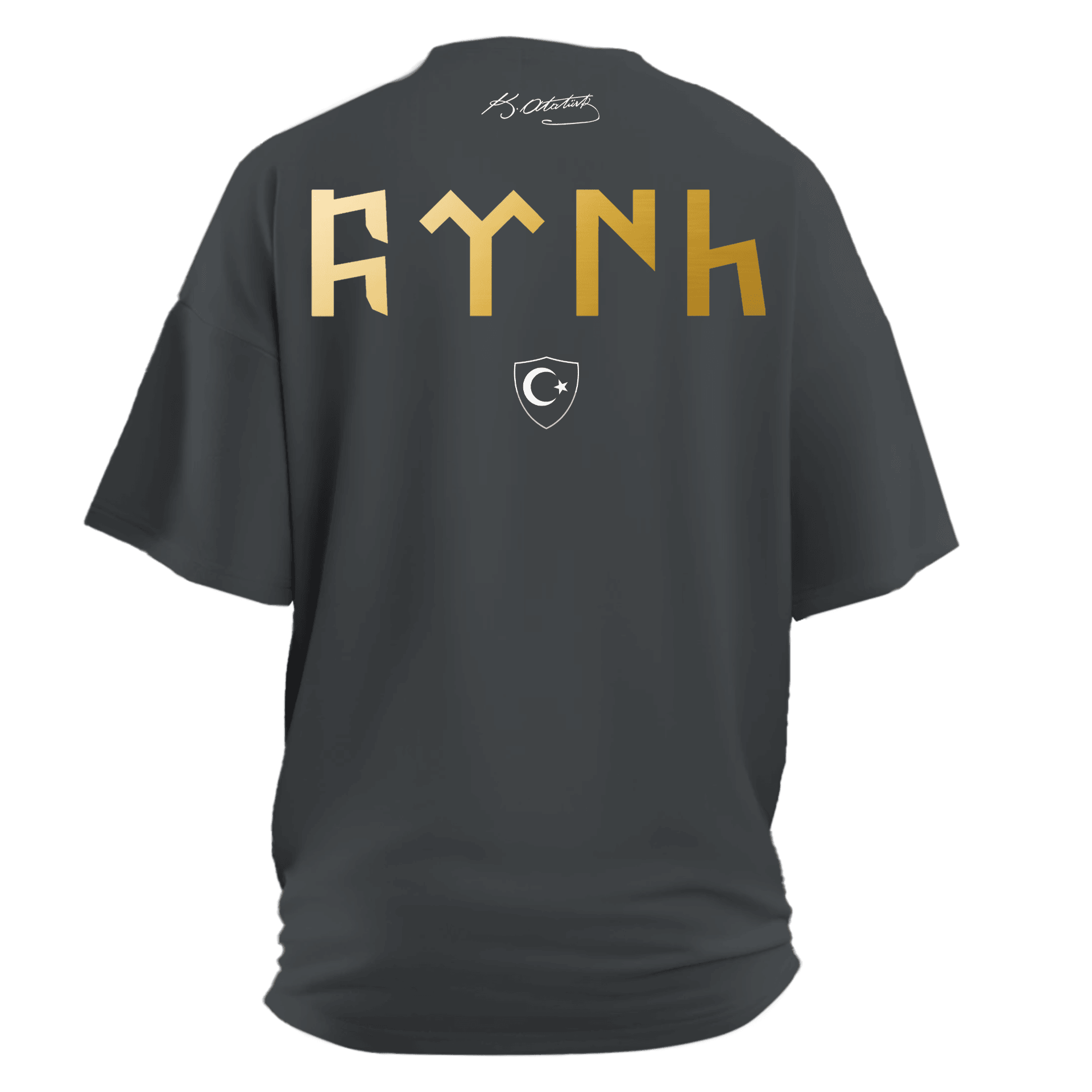 Türk Armalı   Ön Ve Arka Baskılı   (Unisex Tişört)