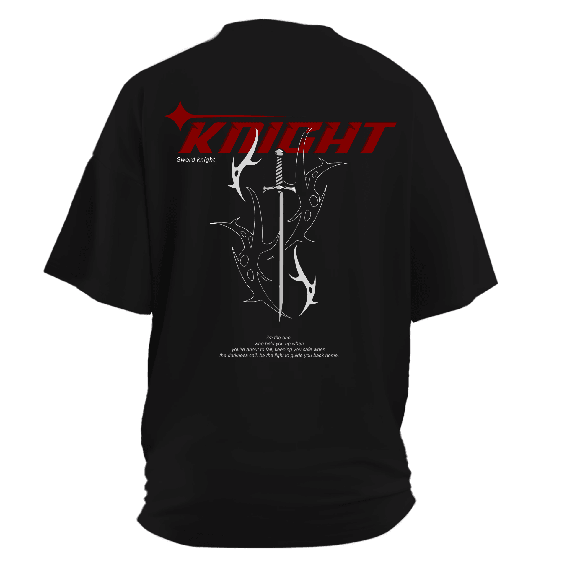 Knight Sword  Ön ve Arka Baskılı(Unisex Tişört)
