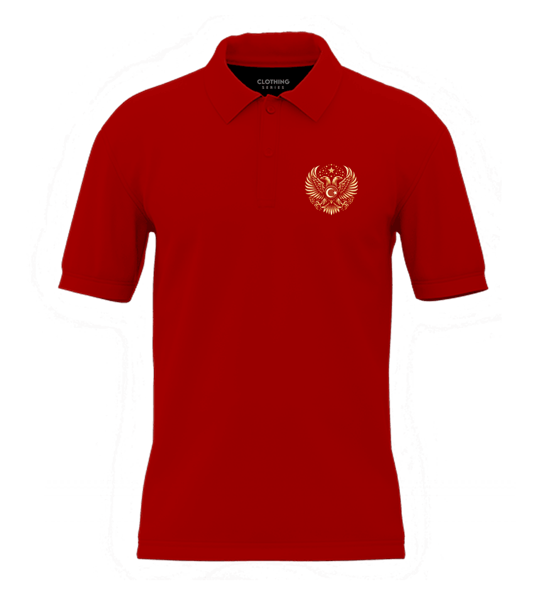 Türk Kartalı  Ön ve Arka  Baskılı Türk Serisi (Unisex Polo Yaka)