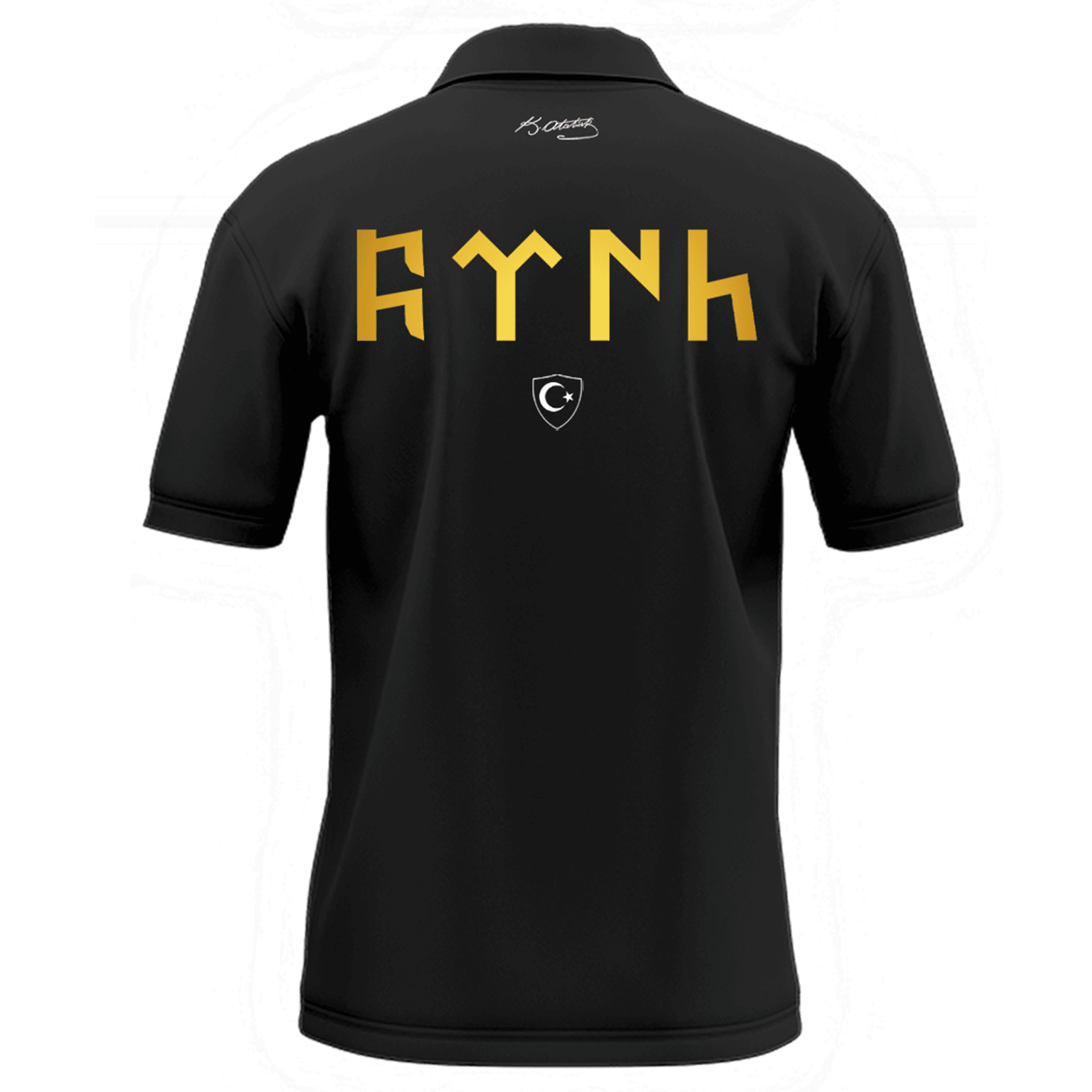 Türk Arma Ön Ve Arka Baskılı Türk Serisi (Unisex Polo Yaka)