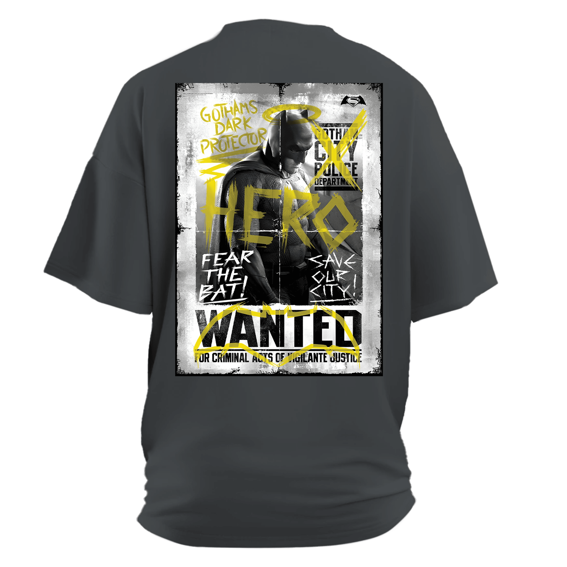 Batman II Ön  Nakışlı ve  Arka Baskılı Hero Series (Unisex Tişört)