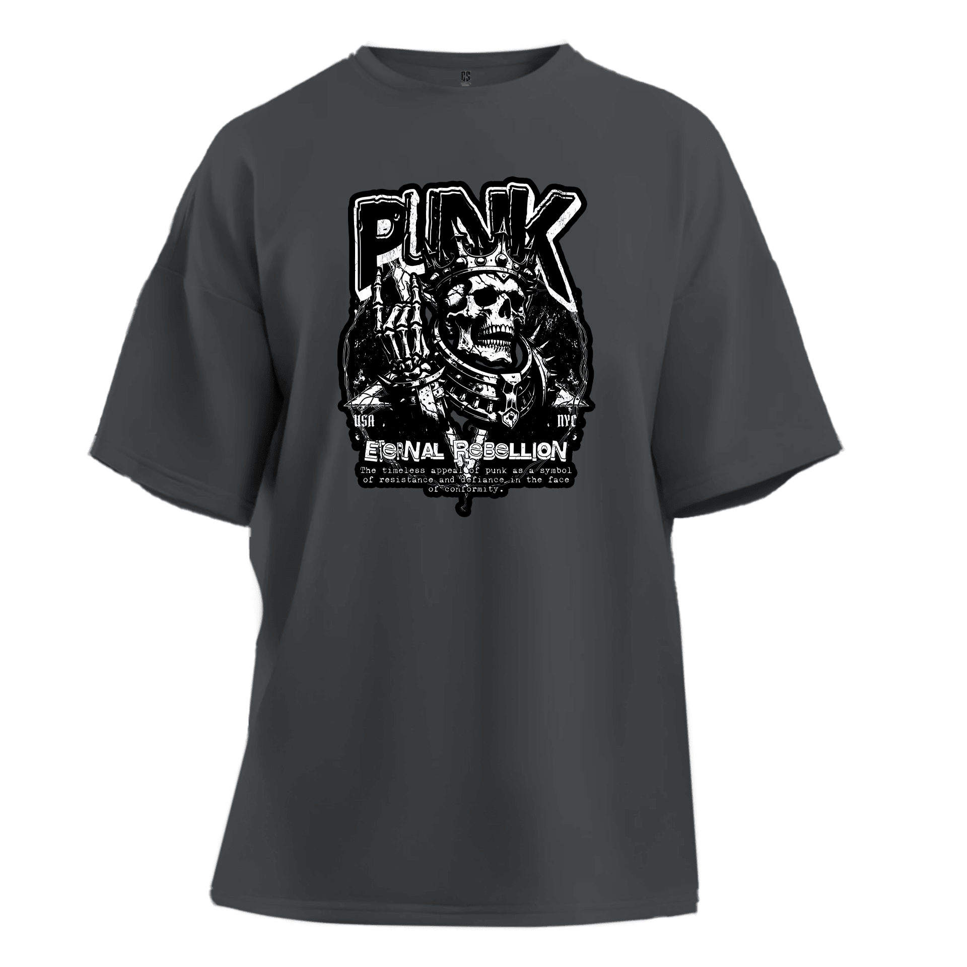 Punk Rock and Metal Series Ön Arka Baskılı (Unisex Tişört )