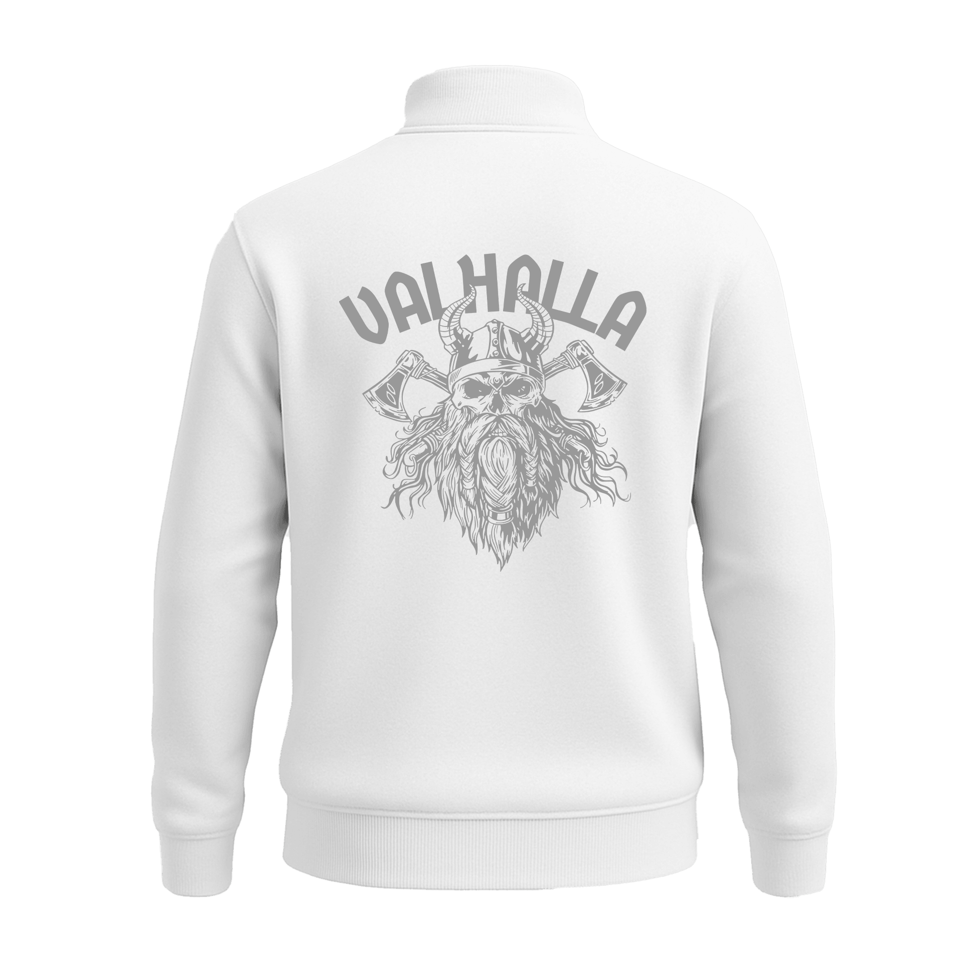 Valhalla   Ön Ve Arka  Baskılı (Unisex Yarım Fermuarlı Sweat)