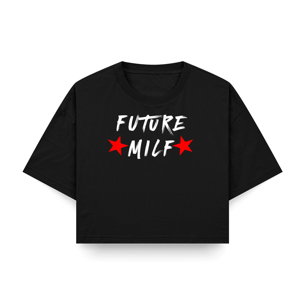 Future Milf Baskılı Crop