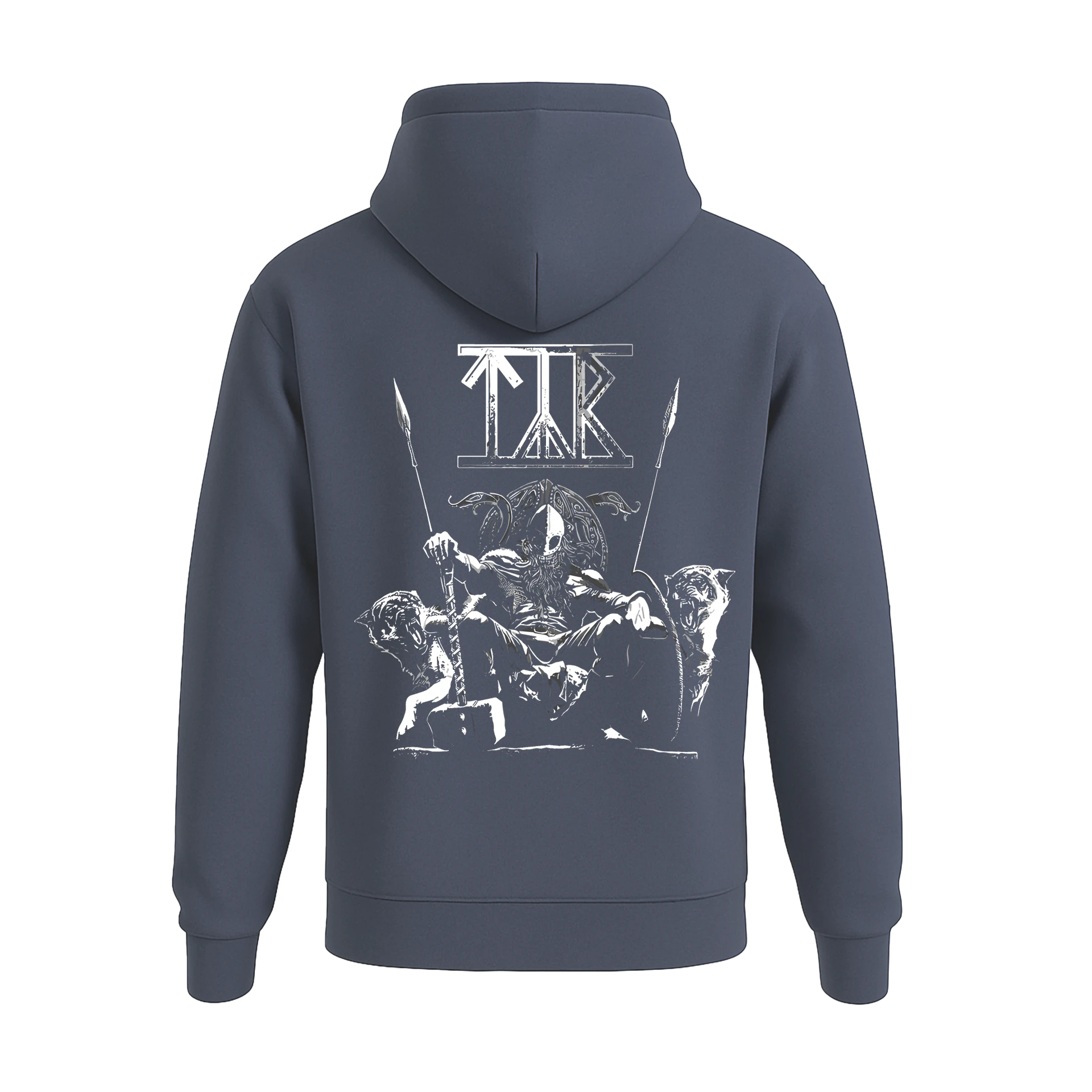   Tyr  Ön Ve Arka Baskılı  Nordic Series   (Unisex Hoodie )