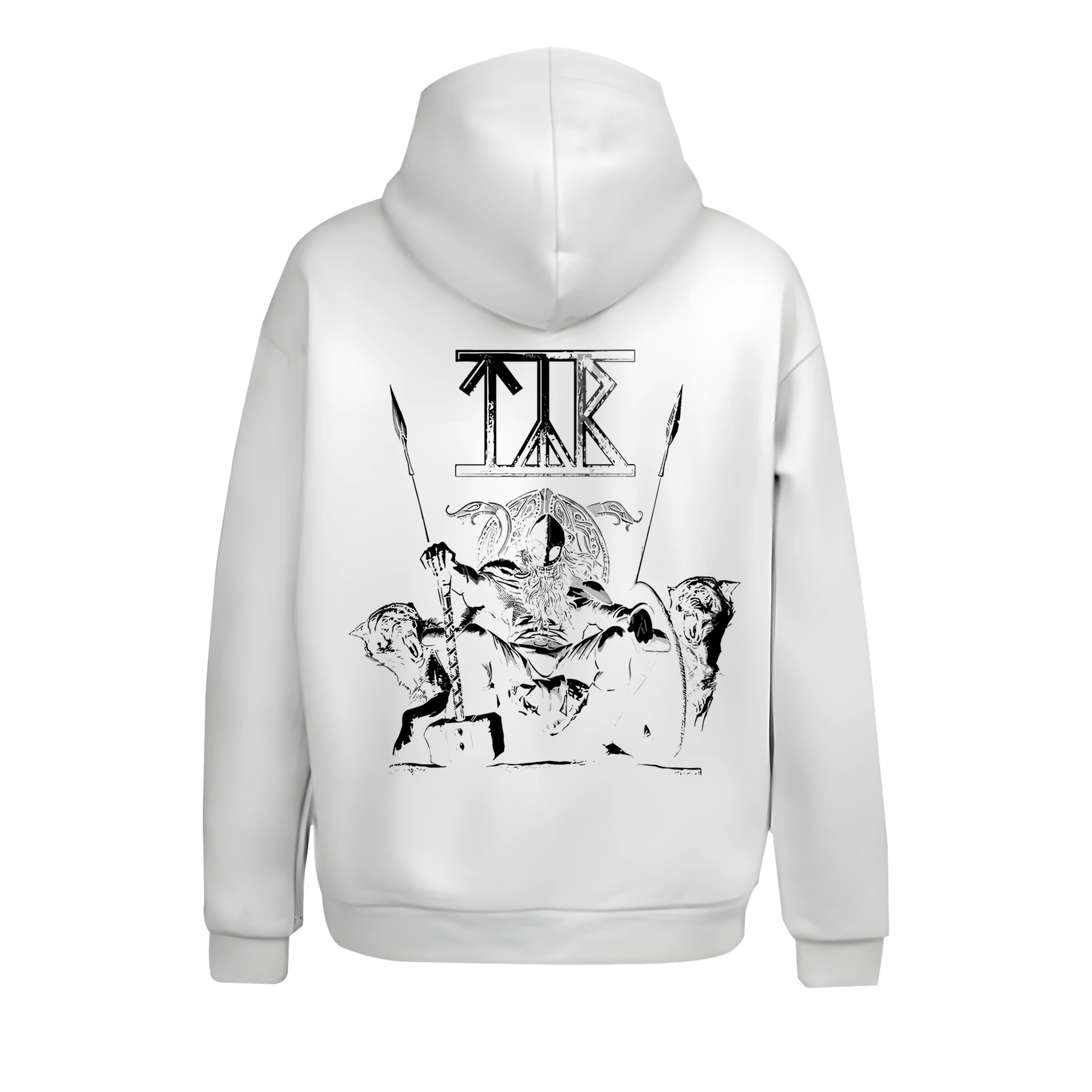   Tyr  Ön Ve Arka Baskılı  Nordic Series   (Unisex Hoodie )