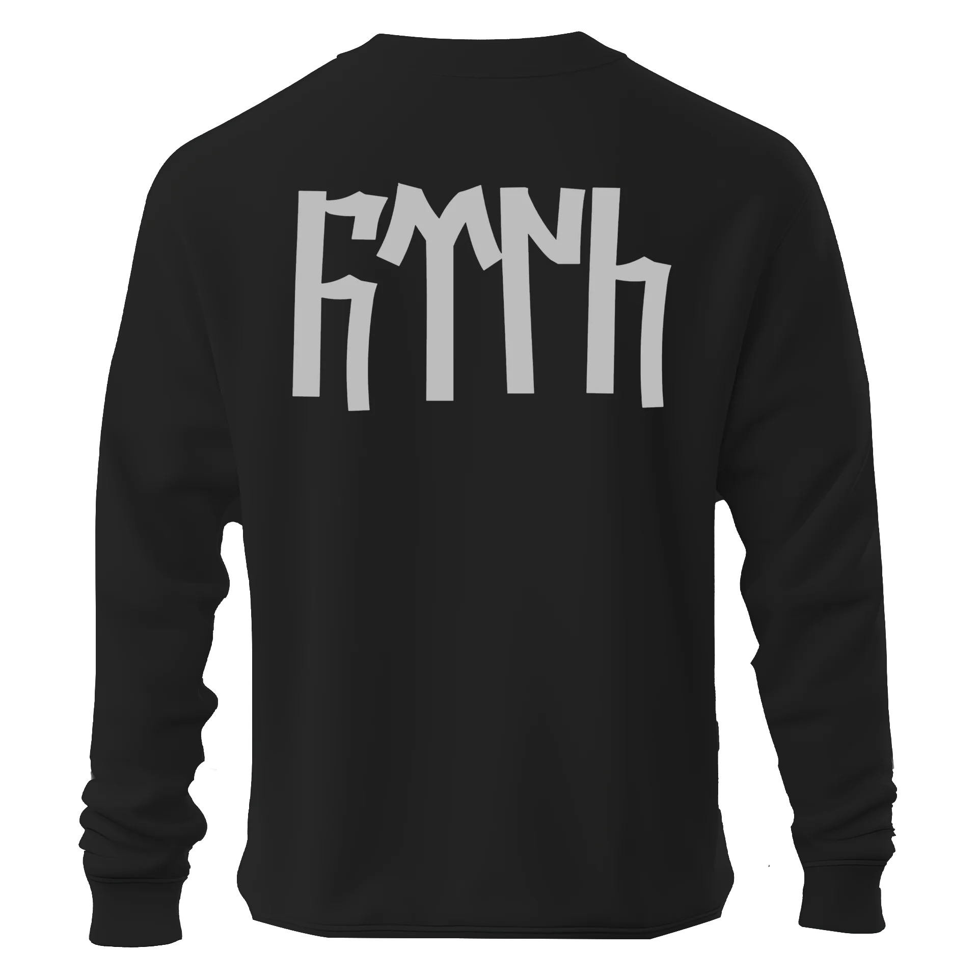 Türk Text M  Siyah  Ön  ve Arka BASKILI Kapüşonsuz ( Outlet Tek Beden) 