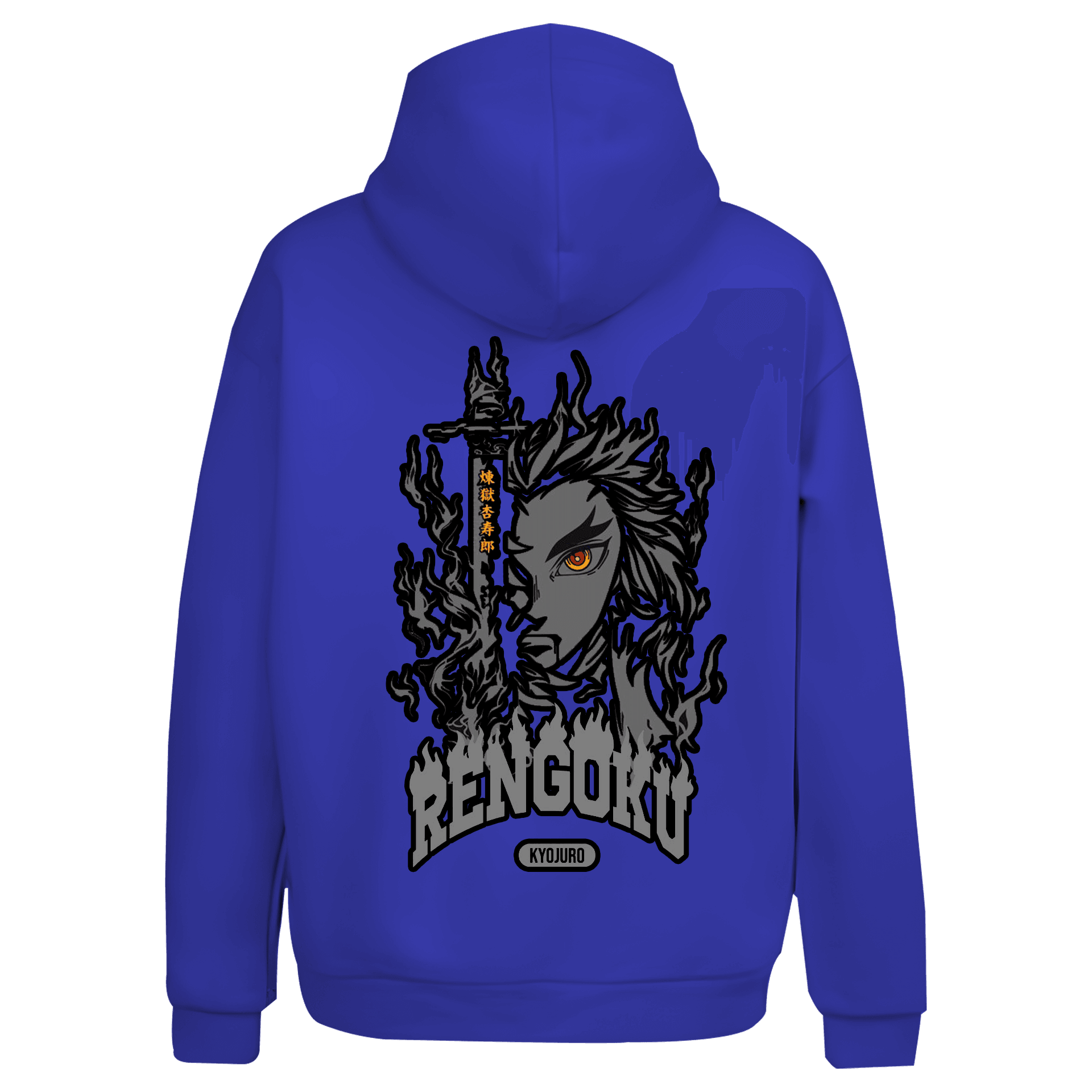 Rengoku  Ön Nakışlı ve Arka BaskılıAnime Series (Unisex Hoodie)