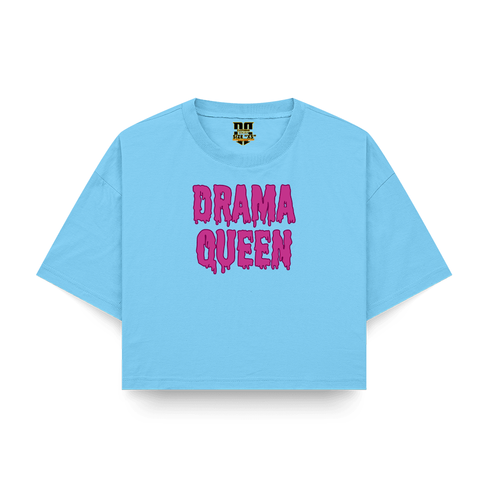 Drama Queen Baskılı Crop