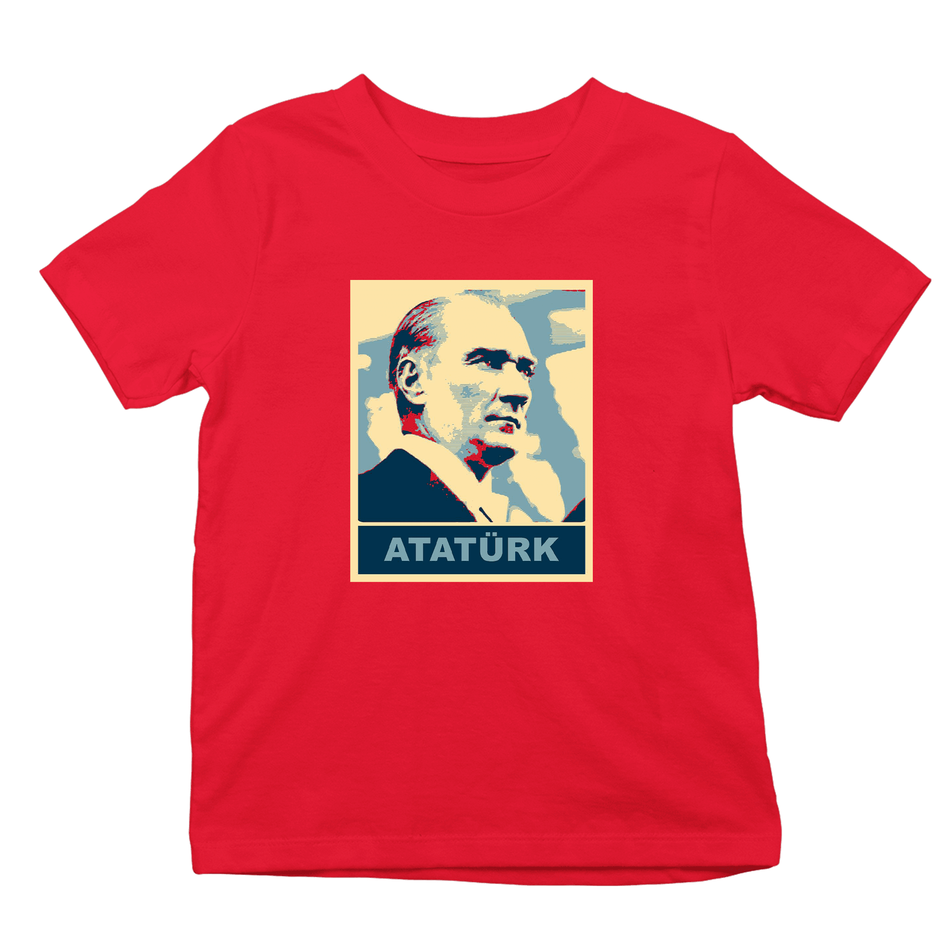 Atatürk Poster  Ön Baskılı (Çocuk unisex tişört)