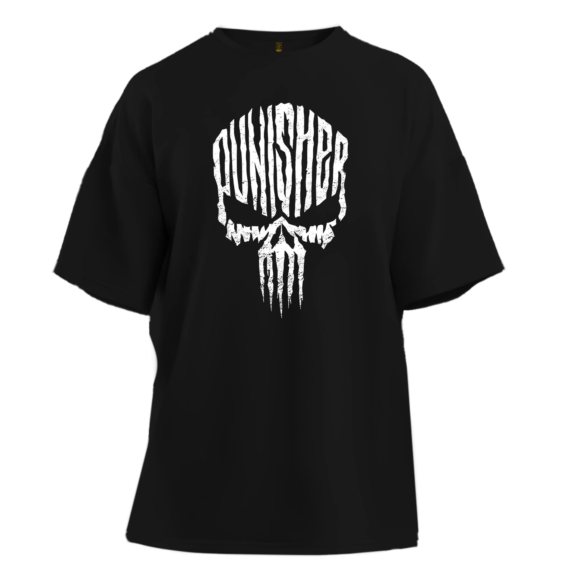 Punisher     Ön   Baskılı (Siyah S BEDEN Oversize    TEK Beden Outlet Ürün)