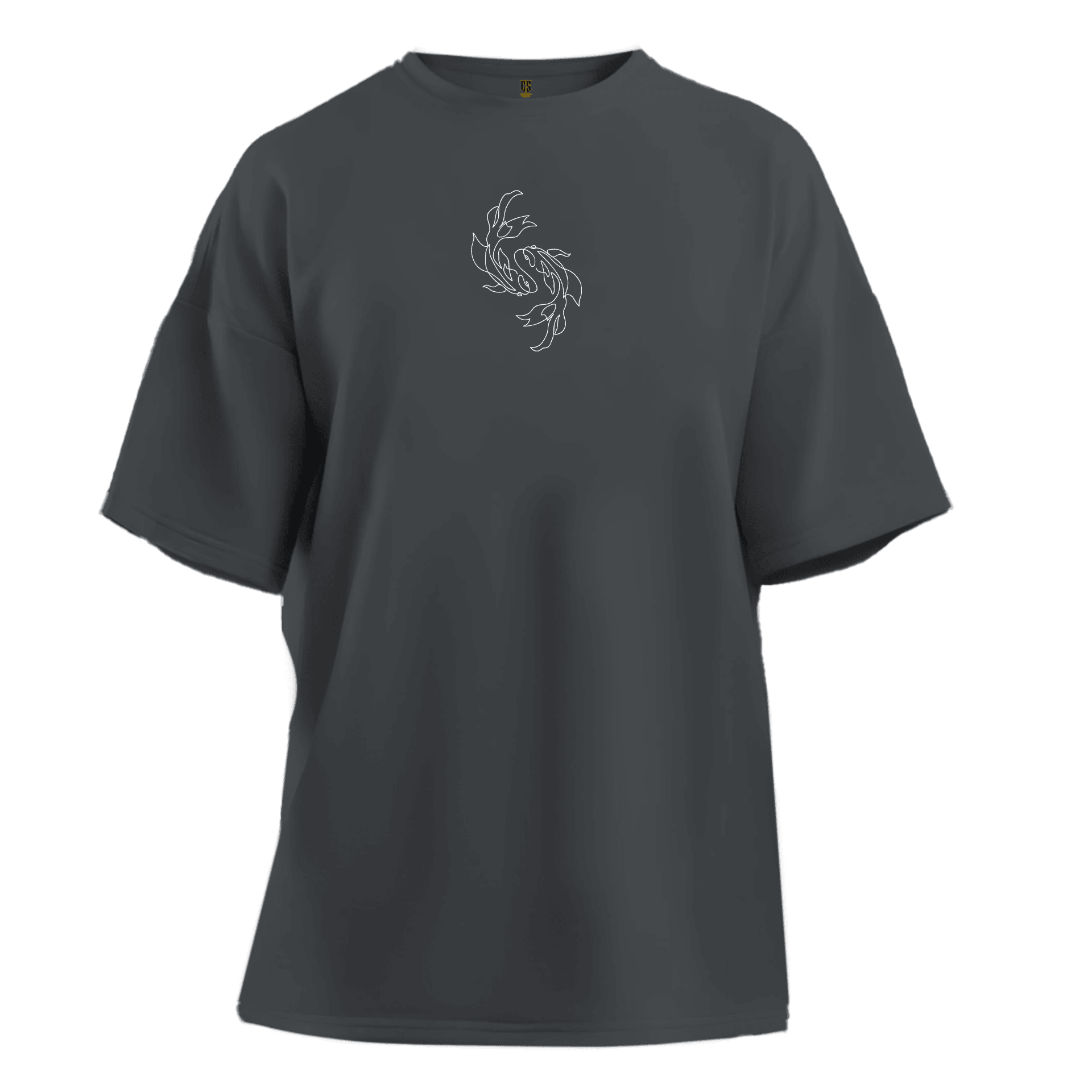 Ying Yang Ön Nakışlı-Arka Baskılı (Unisex Tişört )