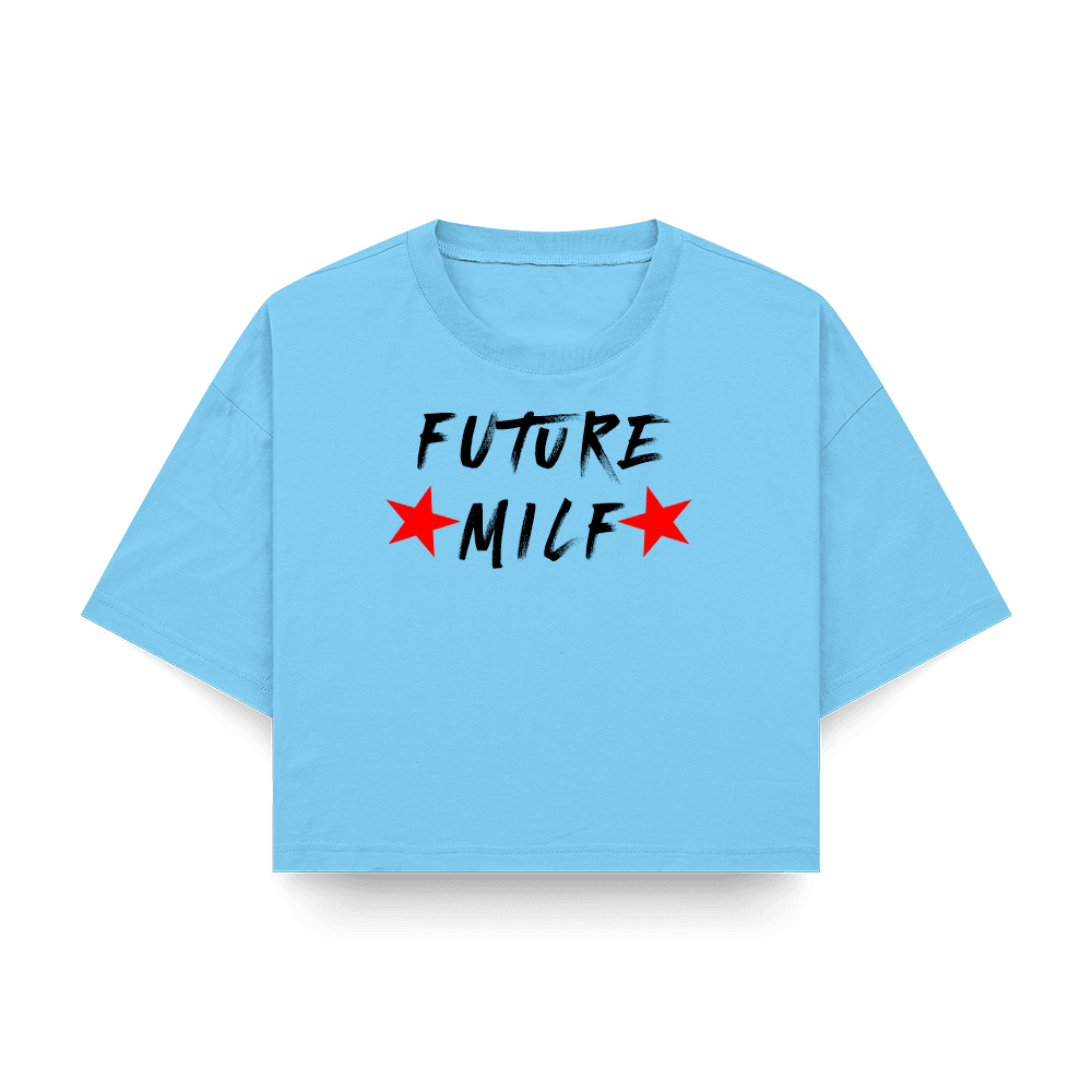 Future Milf Baskılı Crop