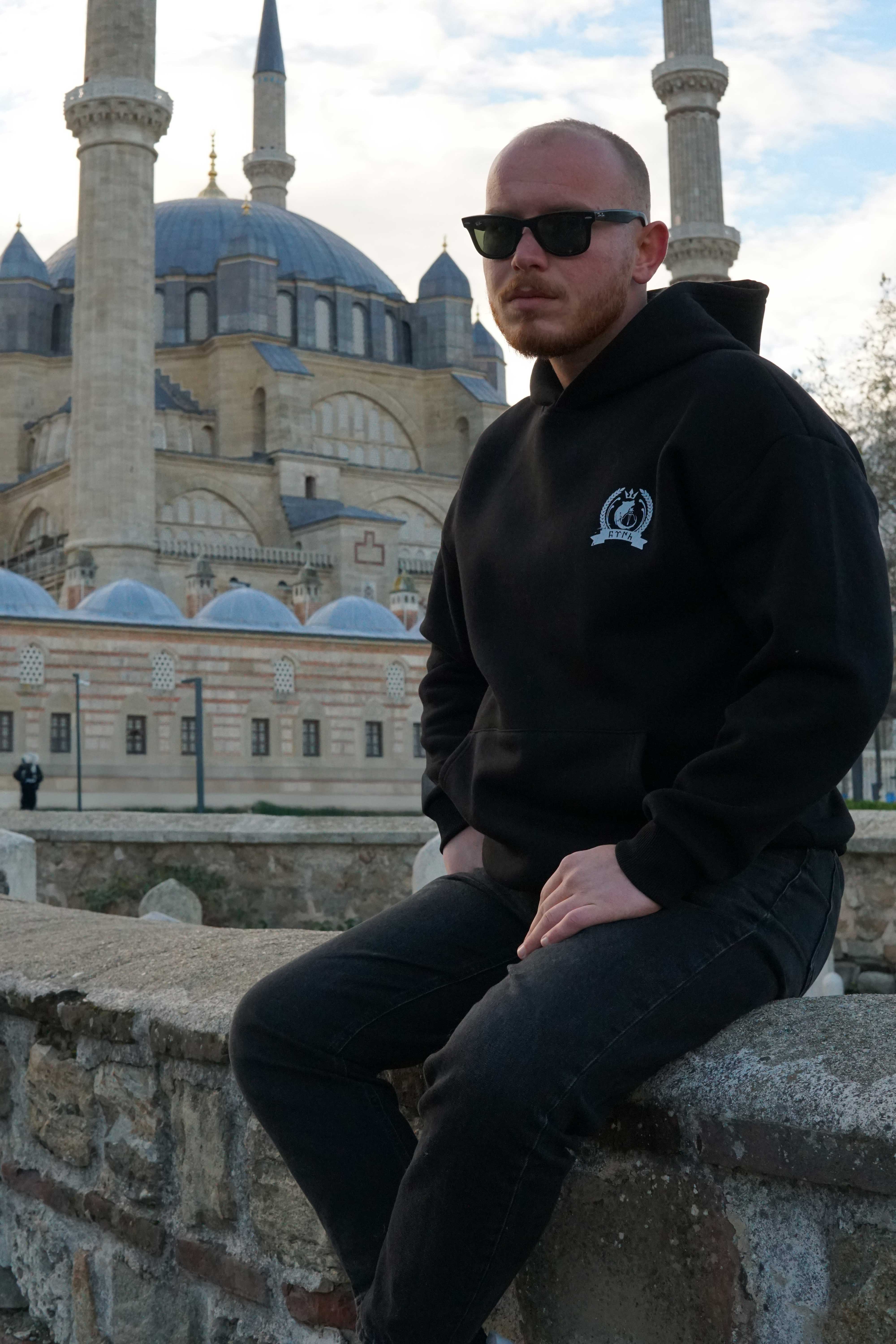 Türk Kompozisyon Ön Ve Arka Baskılı   Türk Serisi (Unisex Kapüşonlu)