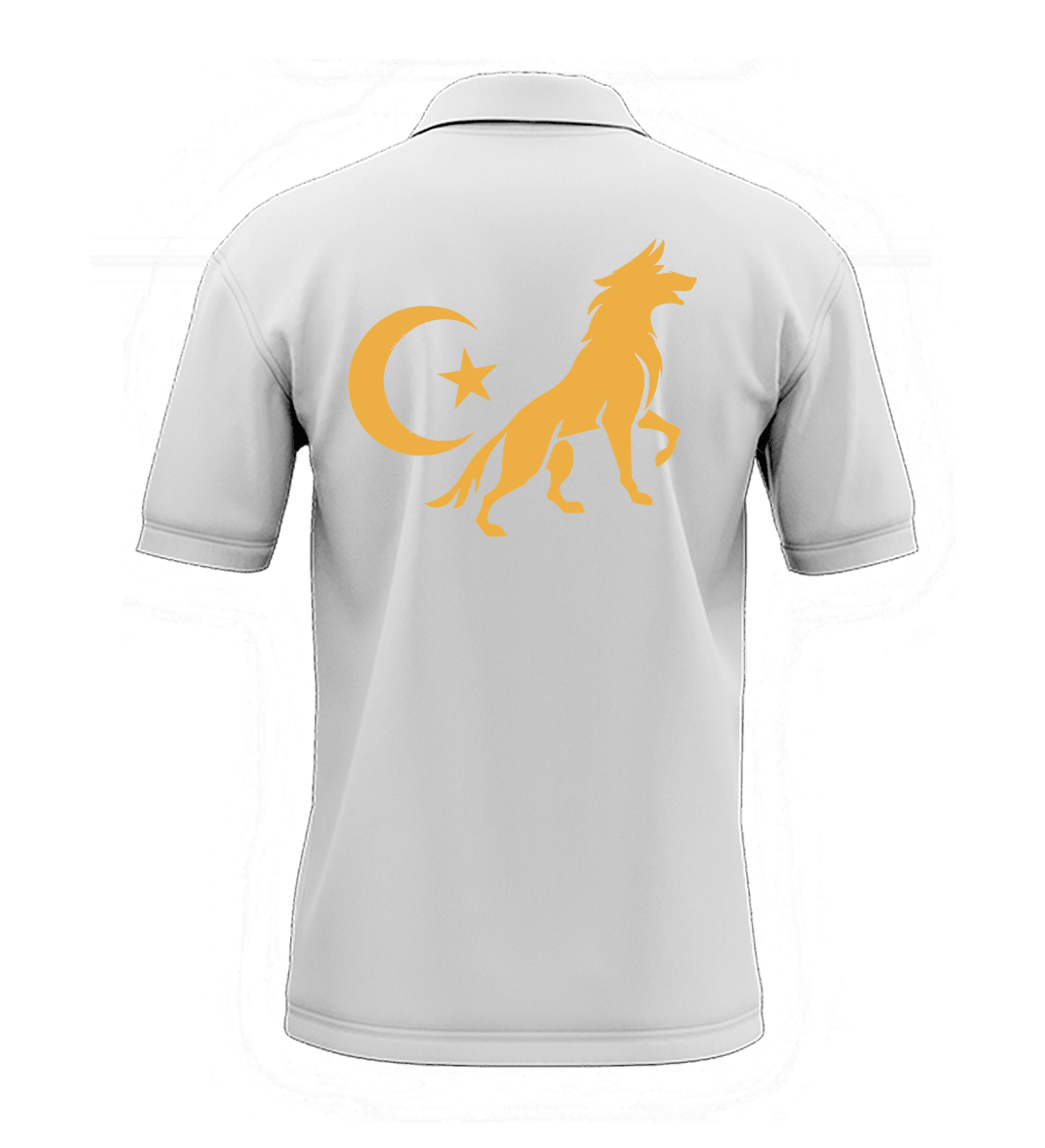 Kurt Hilal Ön Ve Arka  Baskılı (Unisex Polo Yaka)