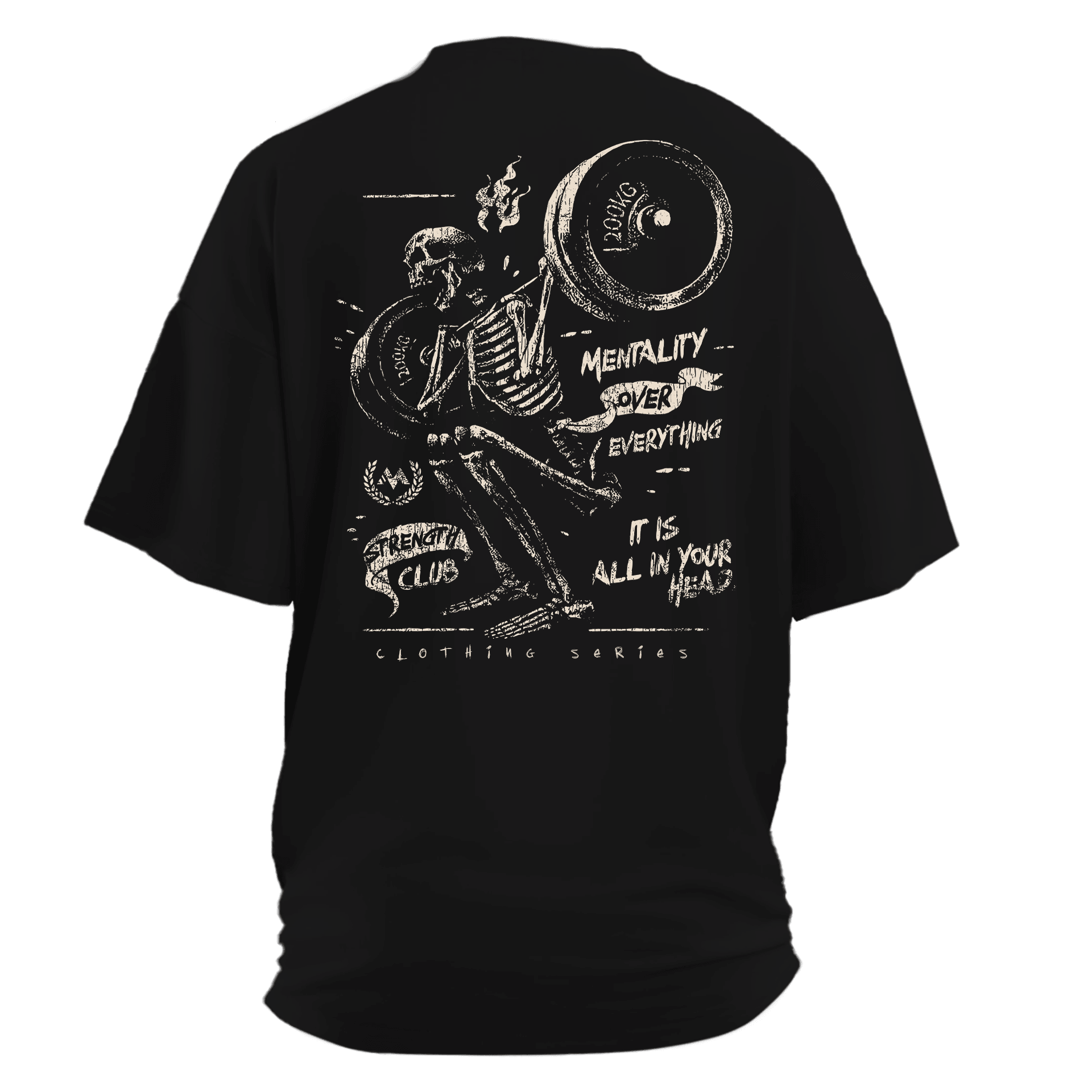 It is All in your head  Ön ve Arka  Baskılı (Unisex Tişört ) 