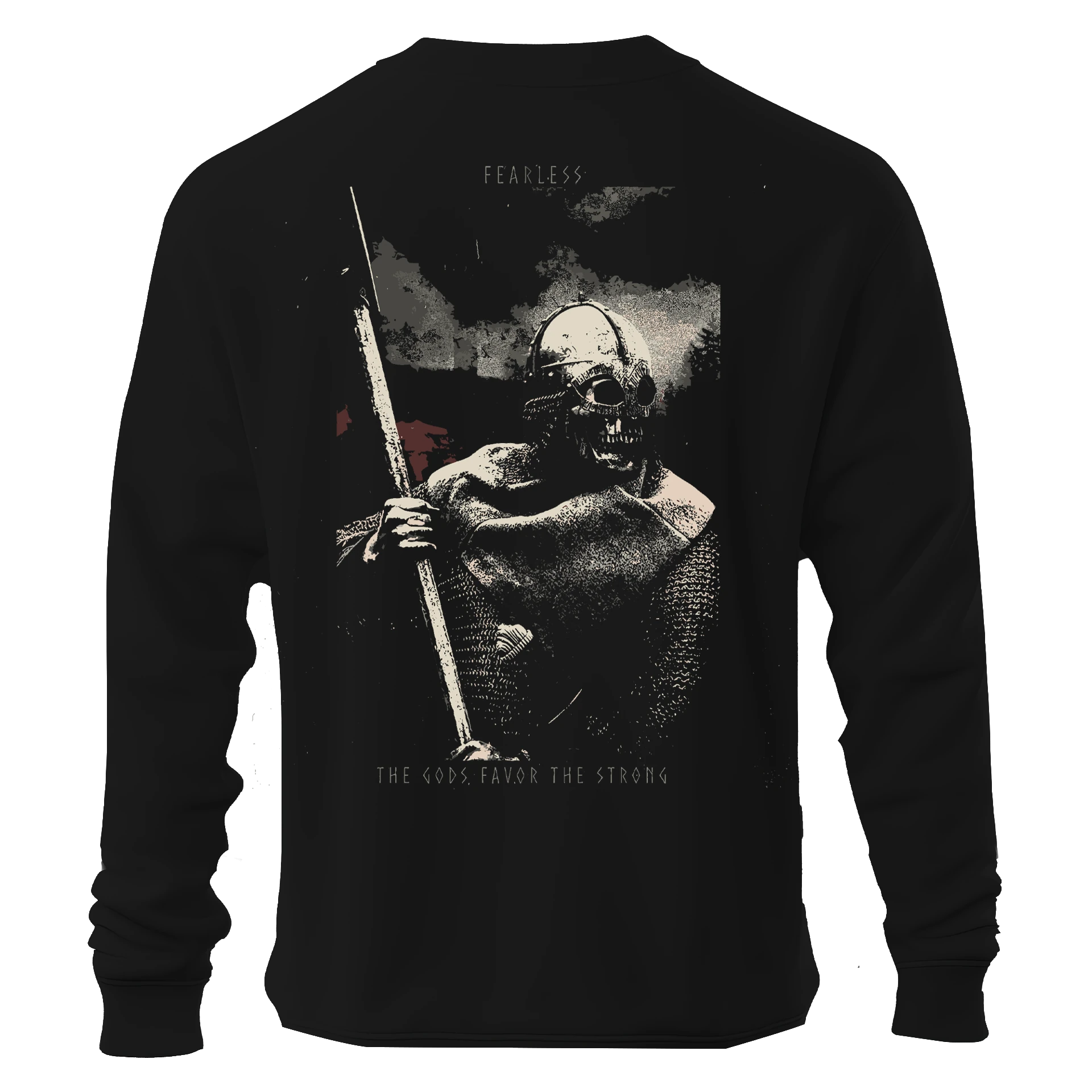 Fearles the god favor the Storng  Ön Ve Arka Baskılı  (Unisex Sweat )