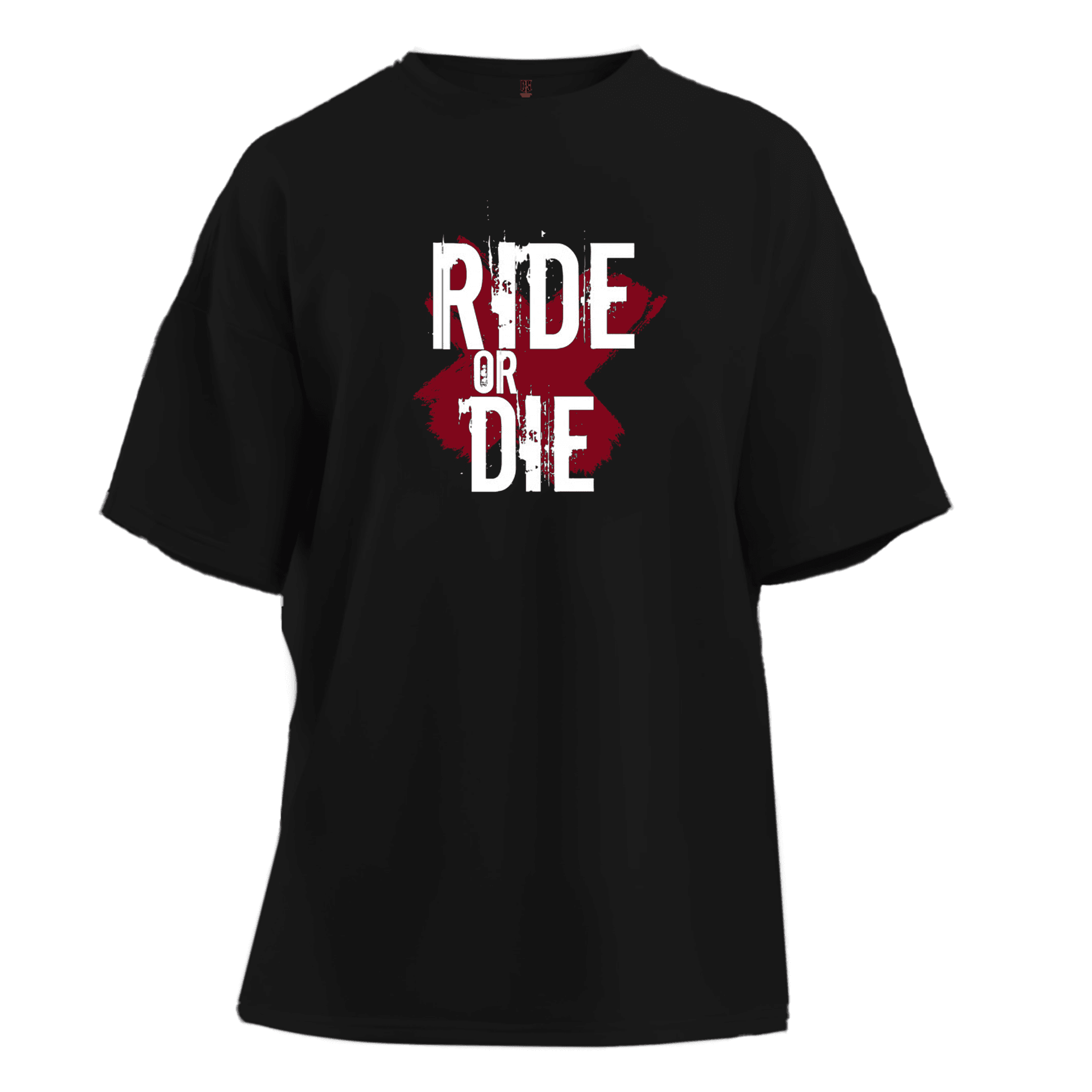  Ride Or Die Splash   Ön Ve Arka  Baskılı Moto  Series(Unisex Tişört )
