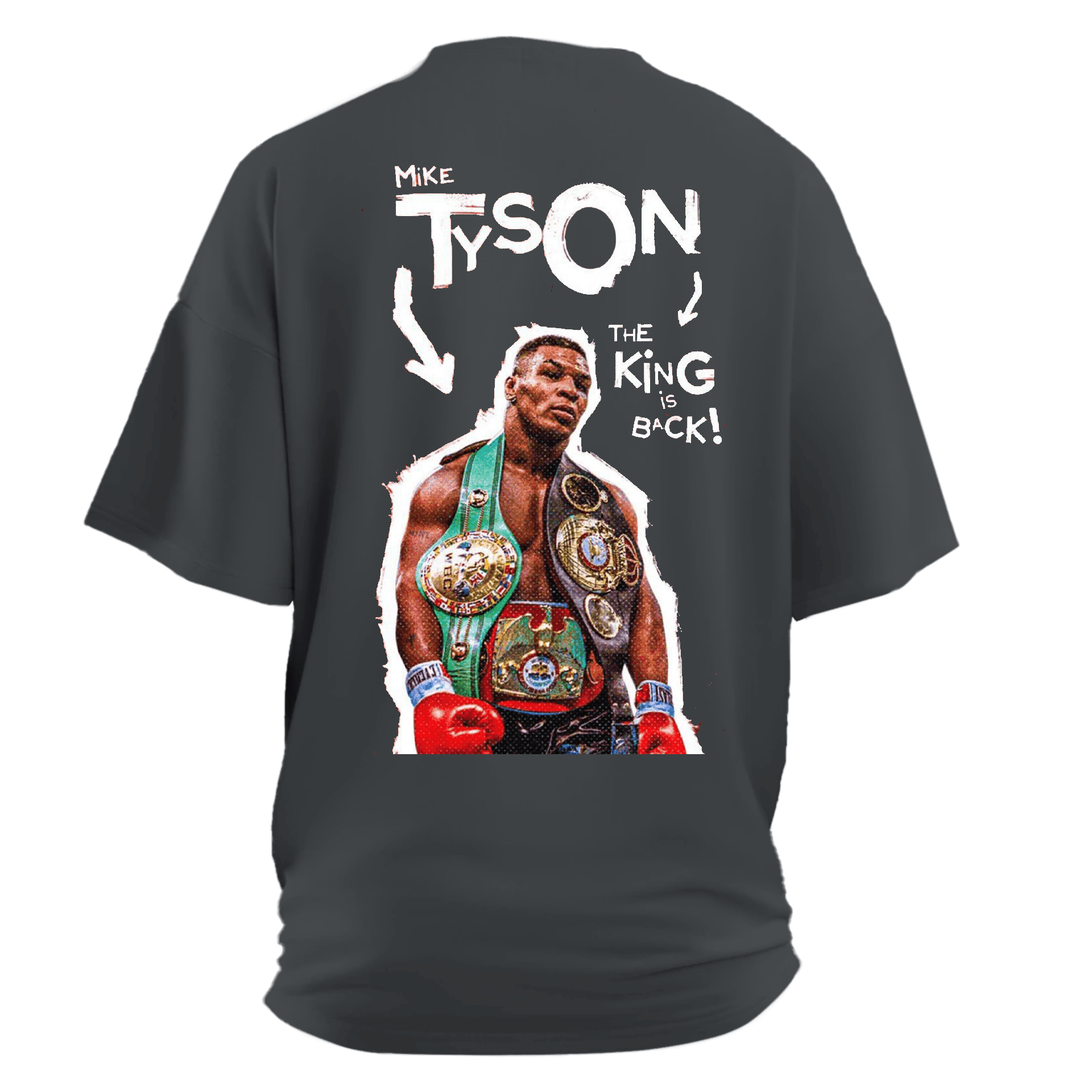 Mike Tyson Be Real Spor Series Ön Arka Baskılı (Unisex Tişört)