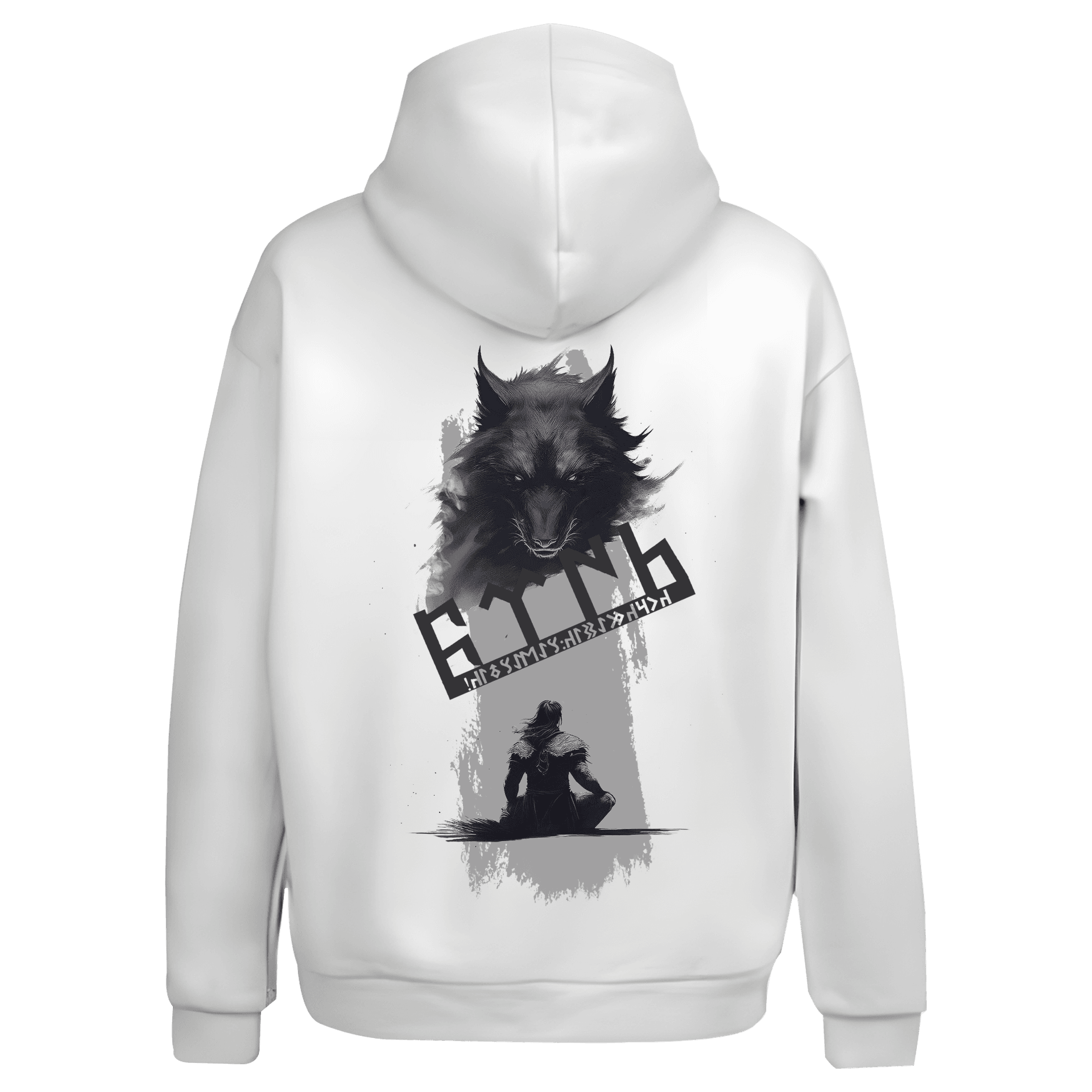 Türk Ön Ve Arka  Baskılı (Unisex Hoodie)