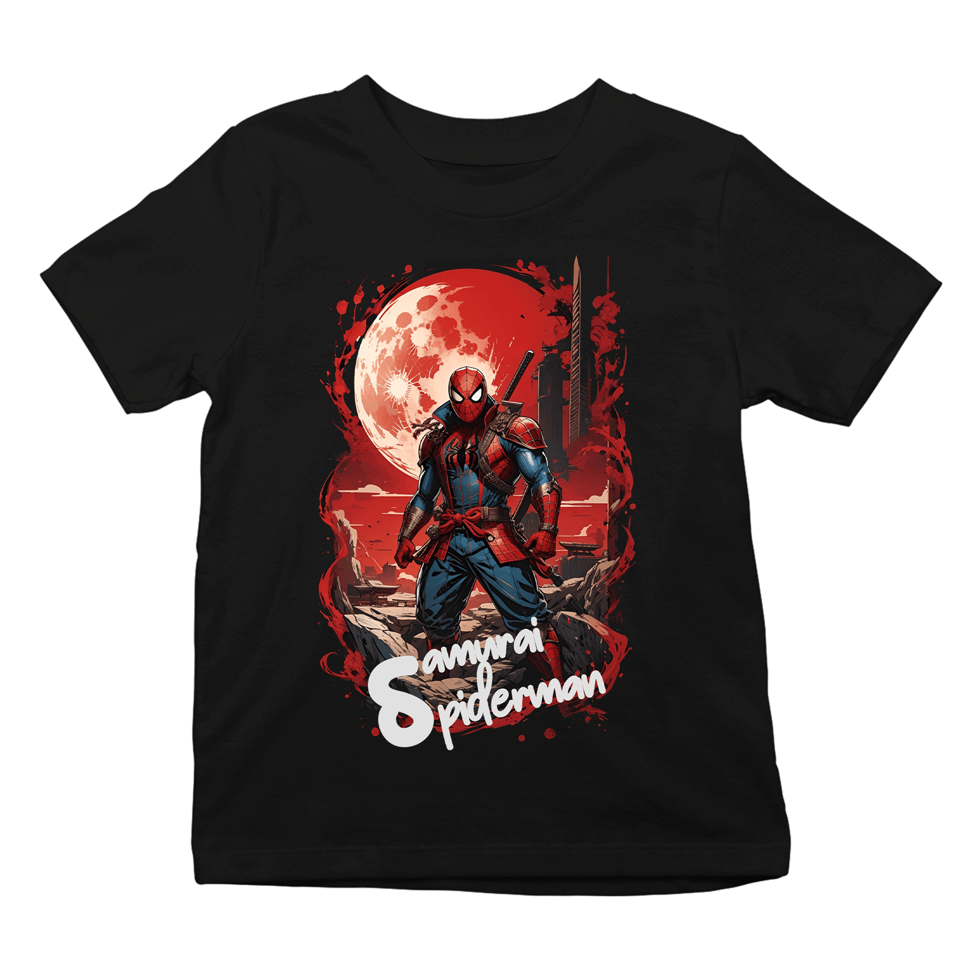 Samurai Spider  Ön Baskılı (Çocuk unisex tişört)
