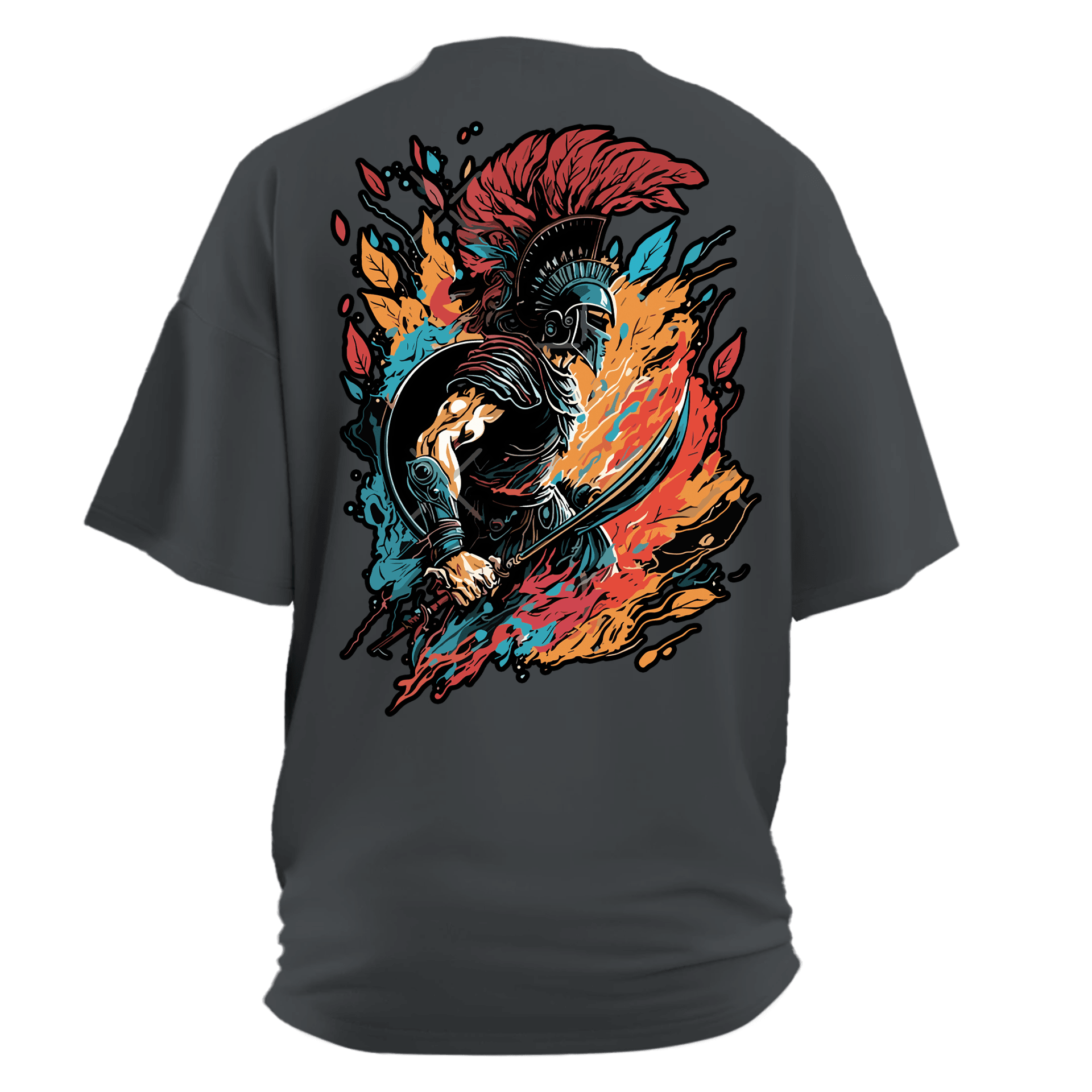Spartan Sword Warrior Series Ön ve Arka Baskılı (Unisex Tişört)
