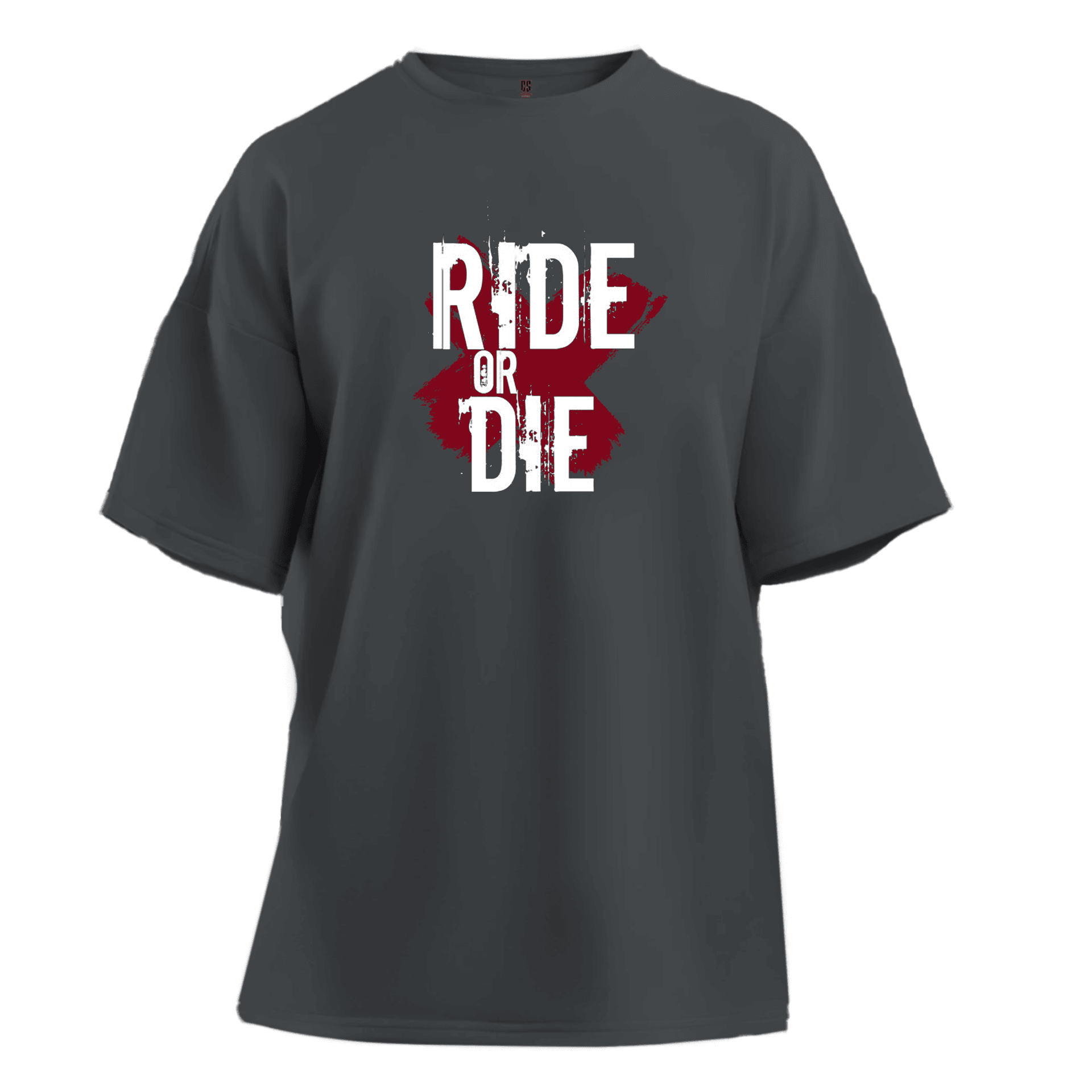  Ride Or Die Splash   Ön Ve Arka  Baskılı Moto  Series(Unisex Tişört )