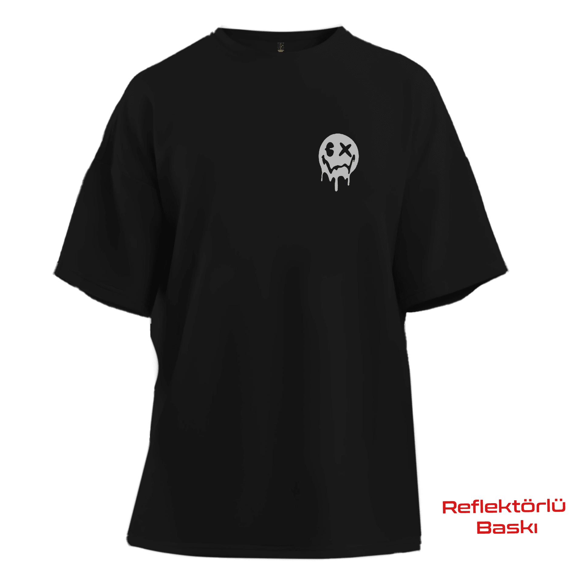 Never Look Back    Ön Baskılı ve Arka REFLEKTÖR BASKILI Moto  Series(Unisex Tişört )