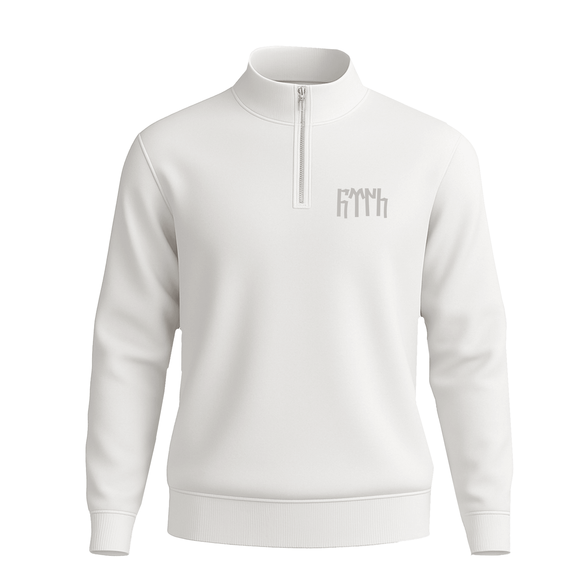 Türk Text  Ön Ve Arka  Baskılı (Unisex Yarım Fermuarlı Sweat)