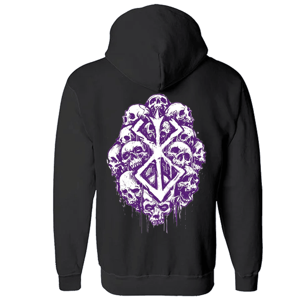 Berkserk Anime Baskılı (Unisex Fermuarlı Hoodie )